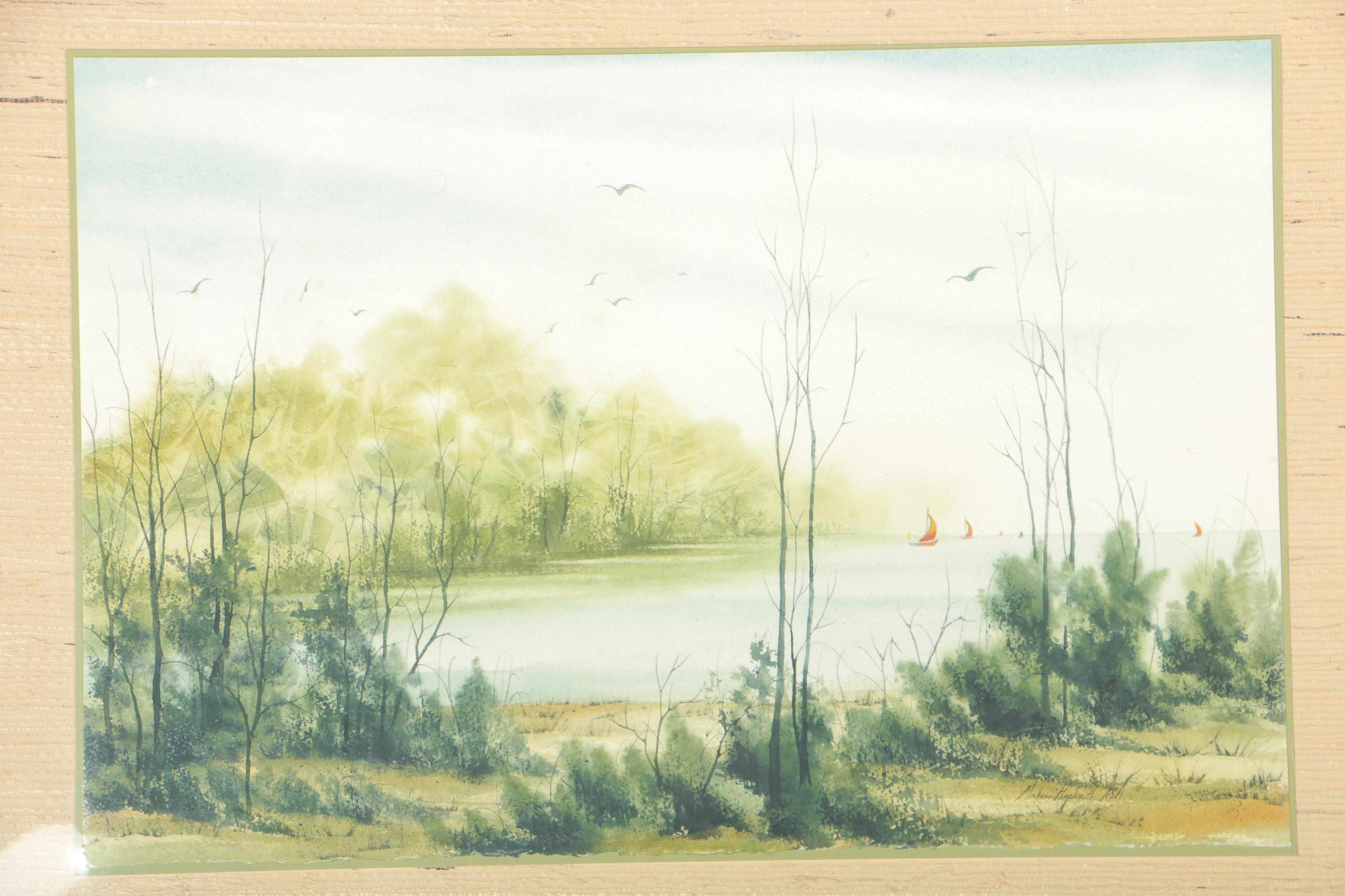 Mickey Hackett Collection of Paintings and a Print