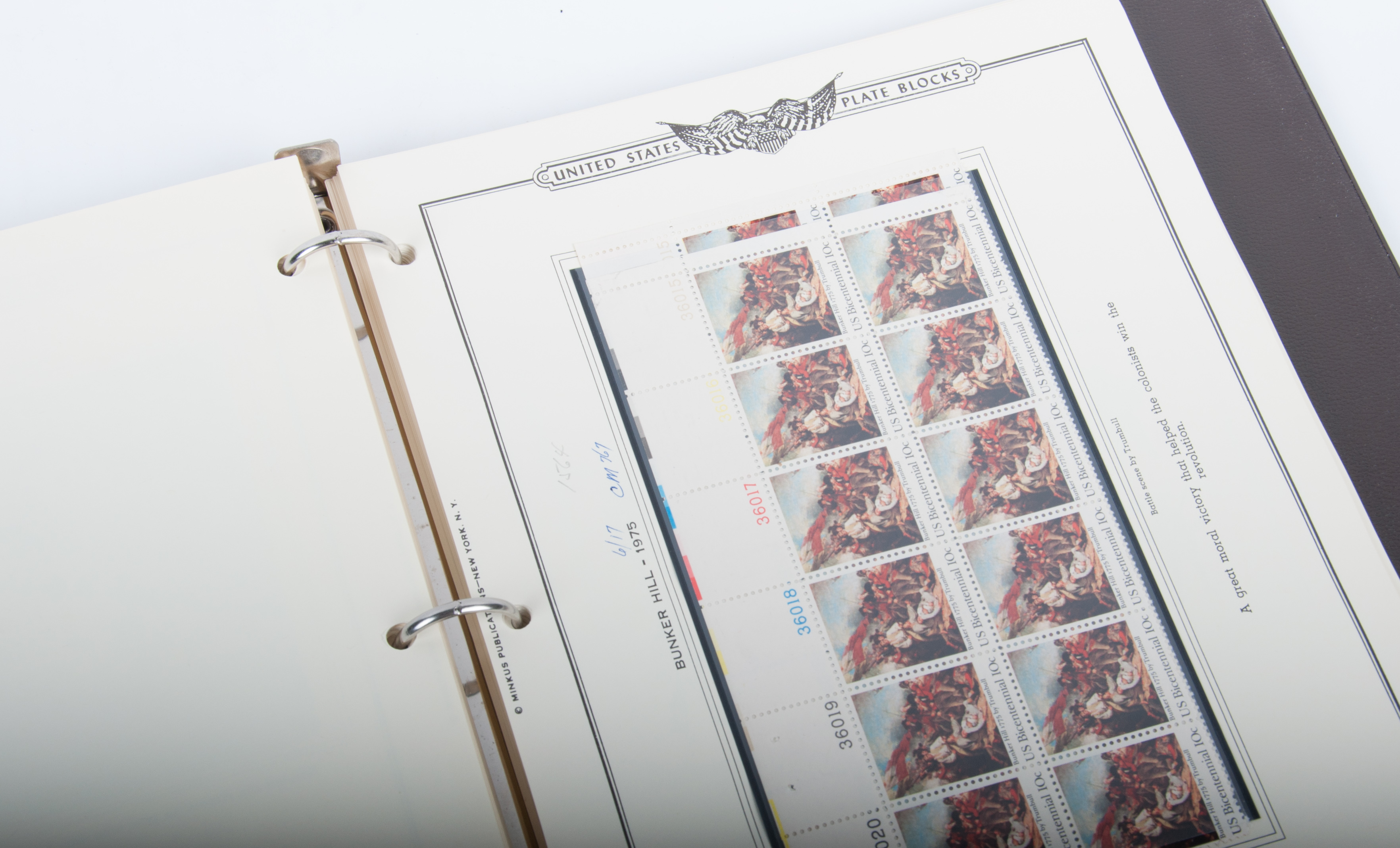 American Plate Block Albums by Minkus