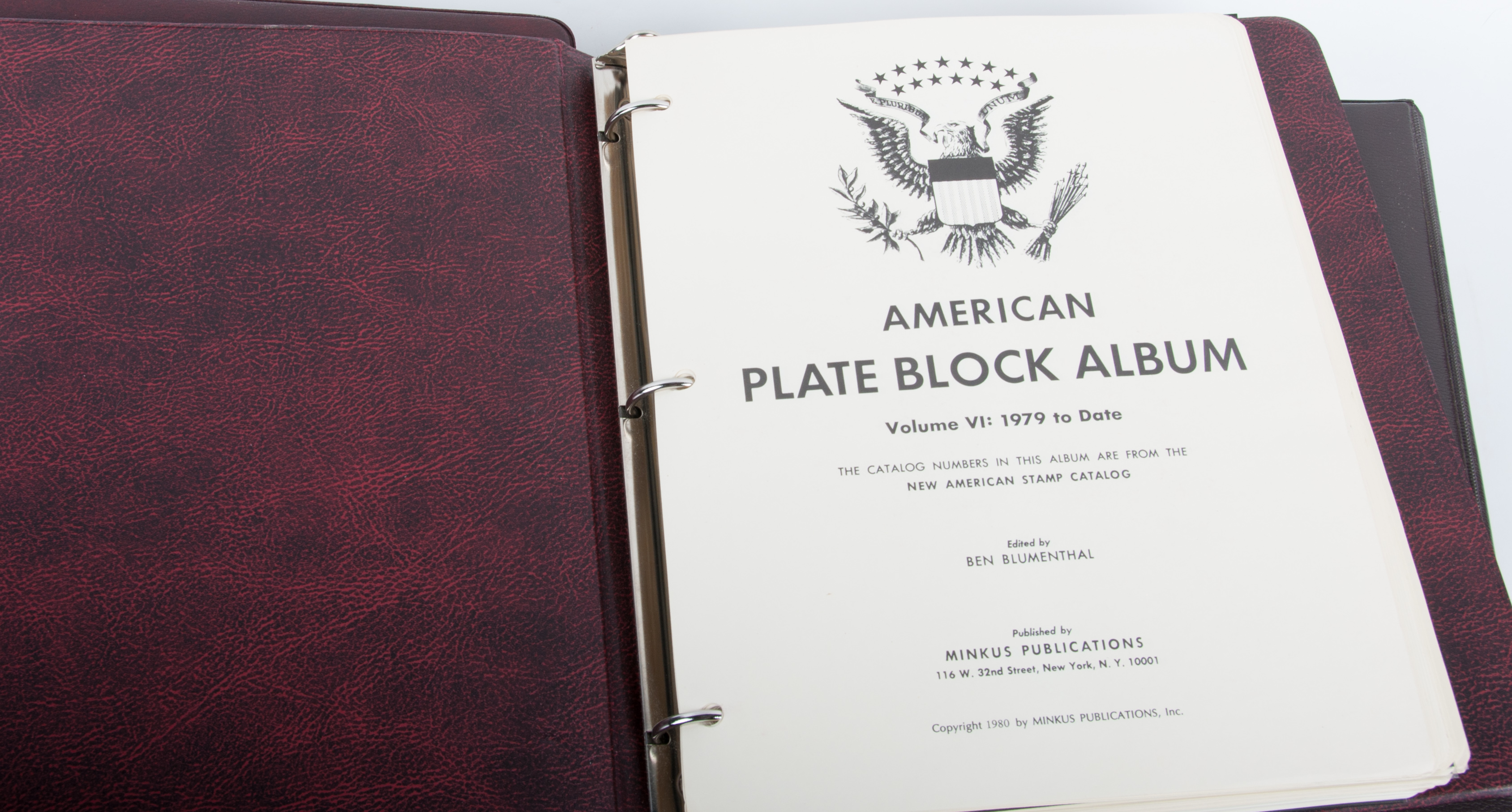 American Plate Block Albums by Minkus