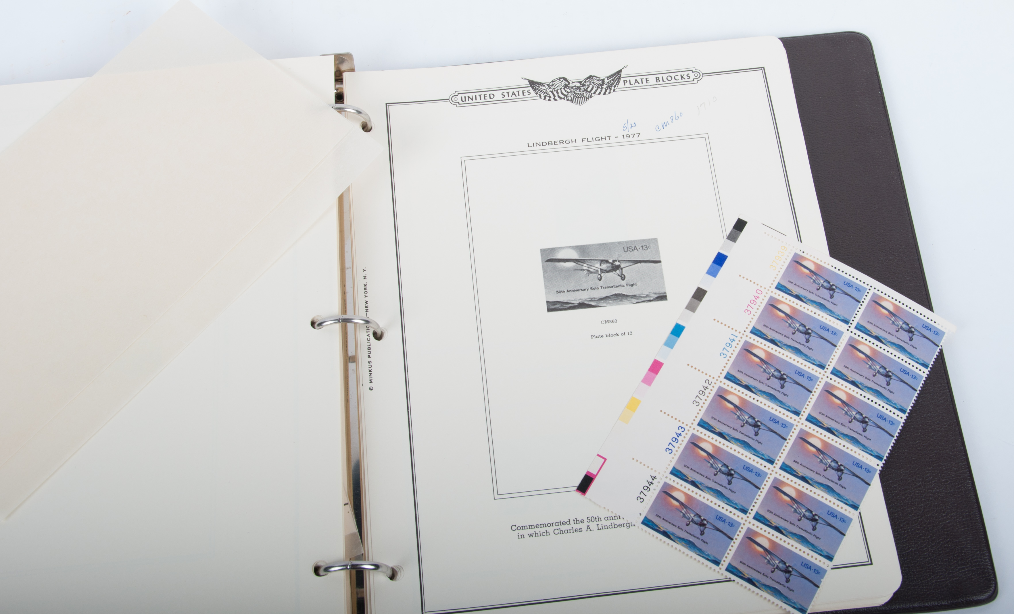 American Plate Block Albums by Minkus