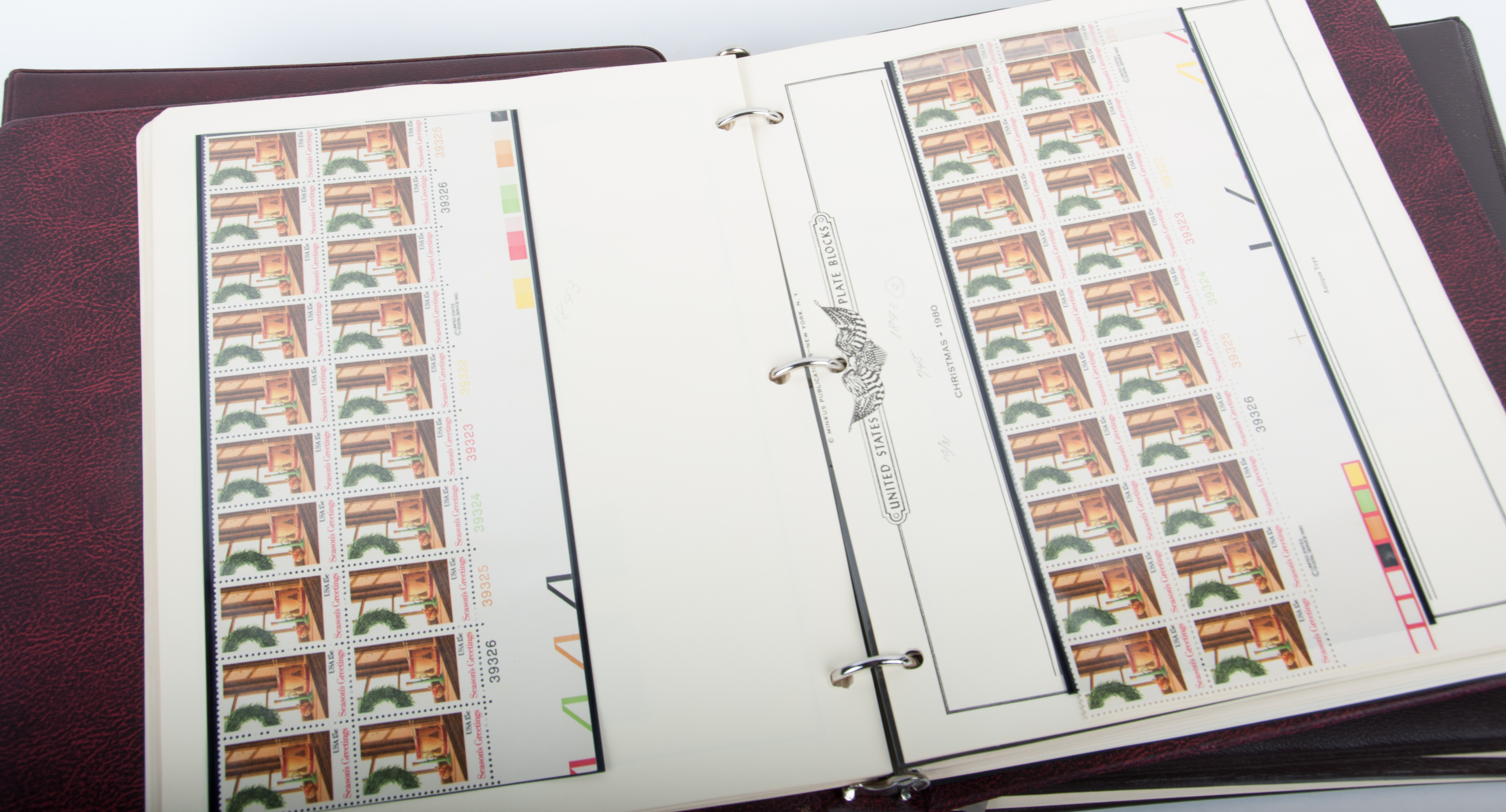 American Plate Block Albums by Minkus