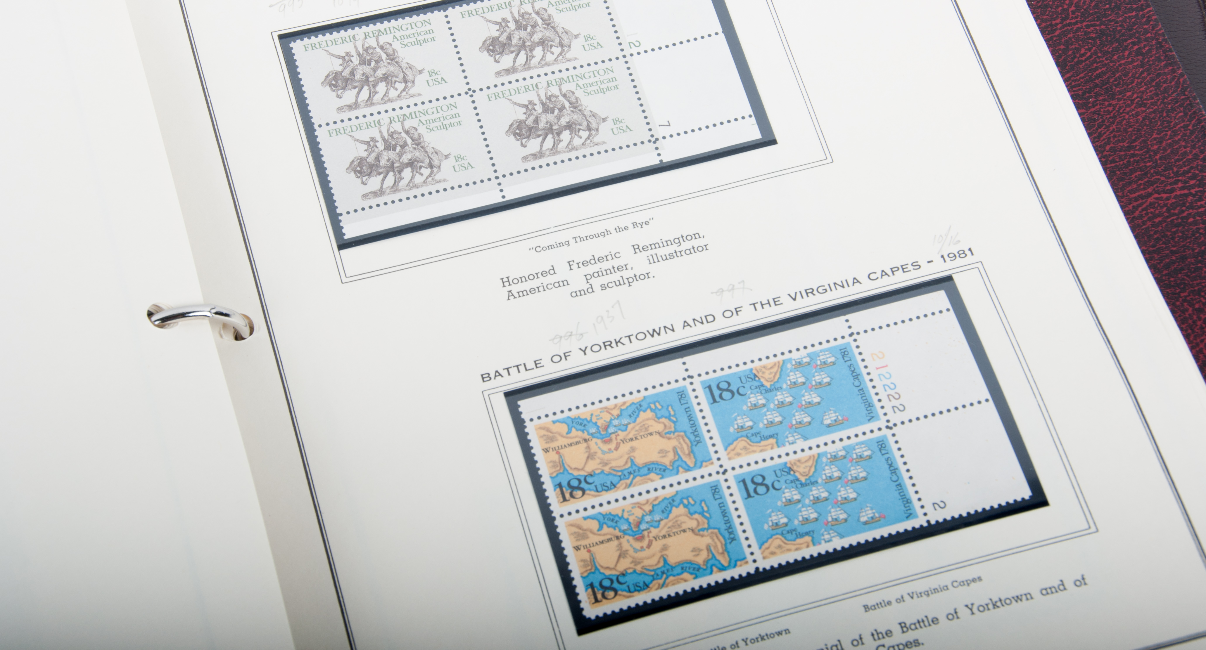 American Plate Block Albums by Minkus