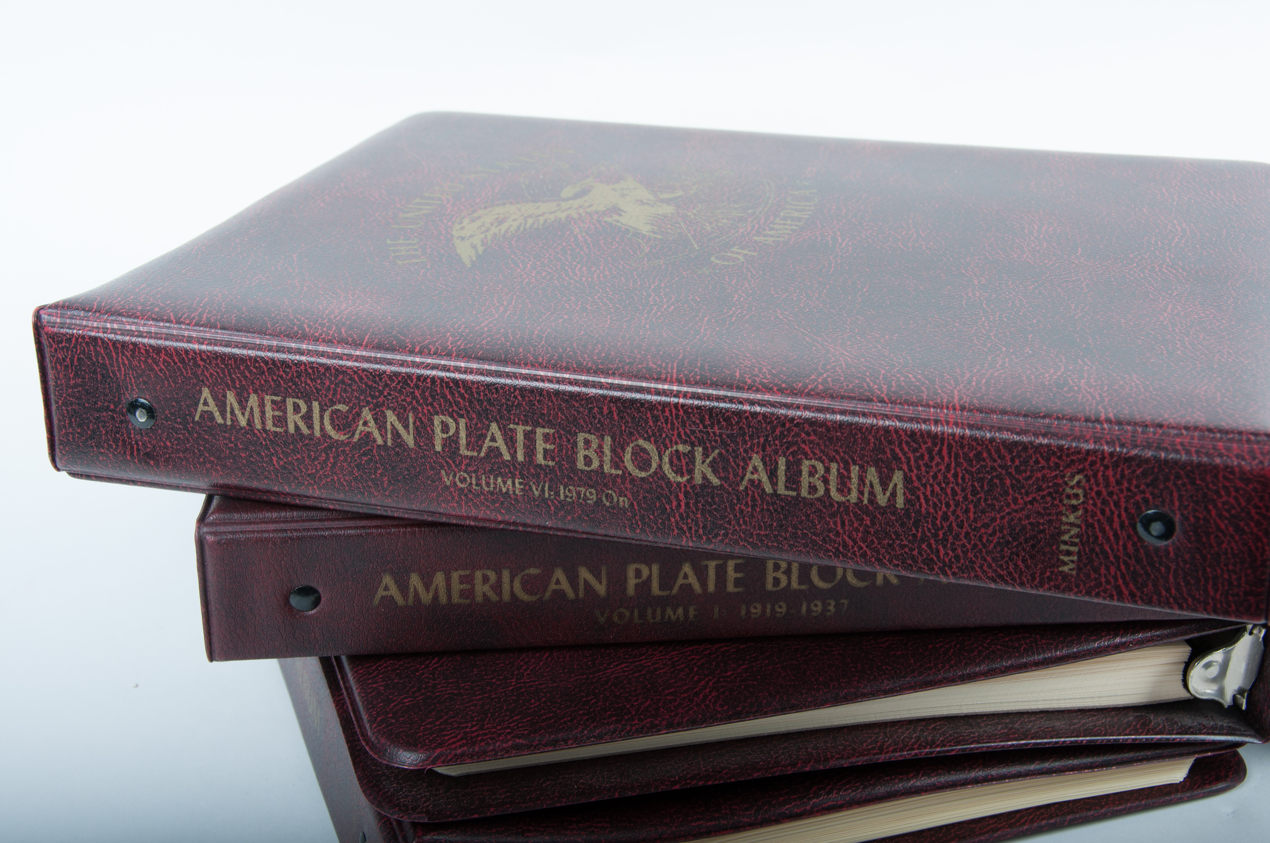 American Plate Block Albums by Minkus