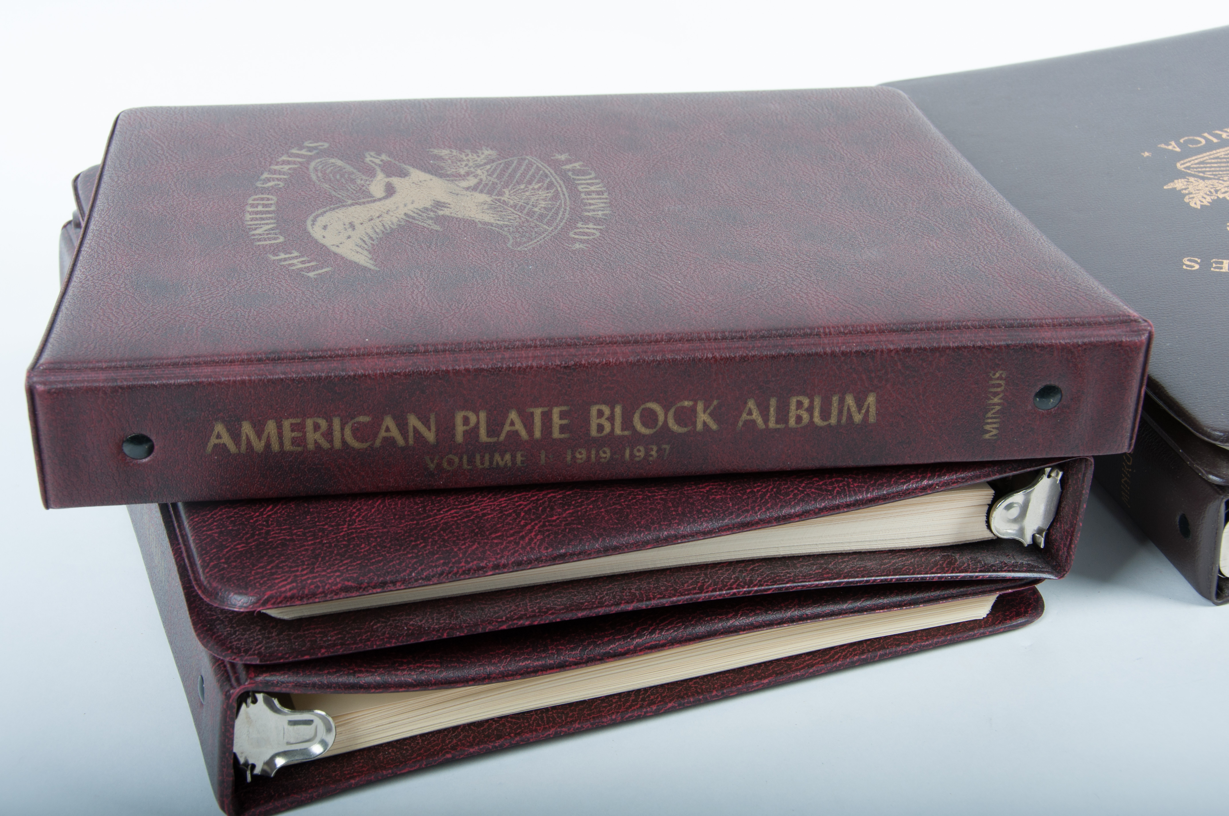 American Plate Block Albums by Minkus
