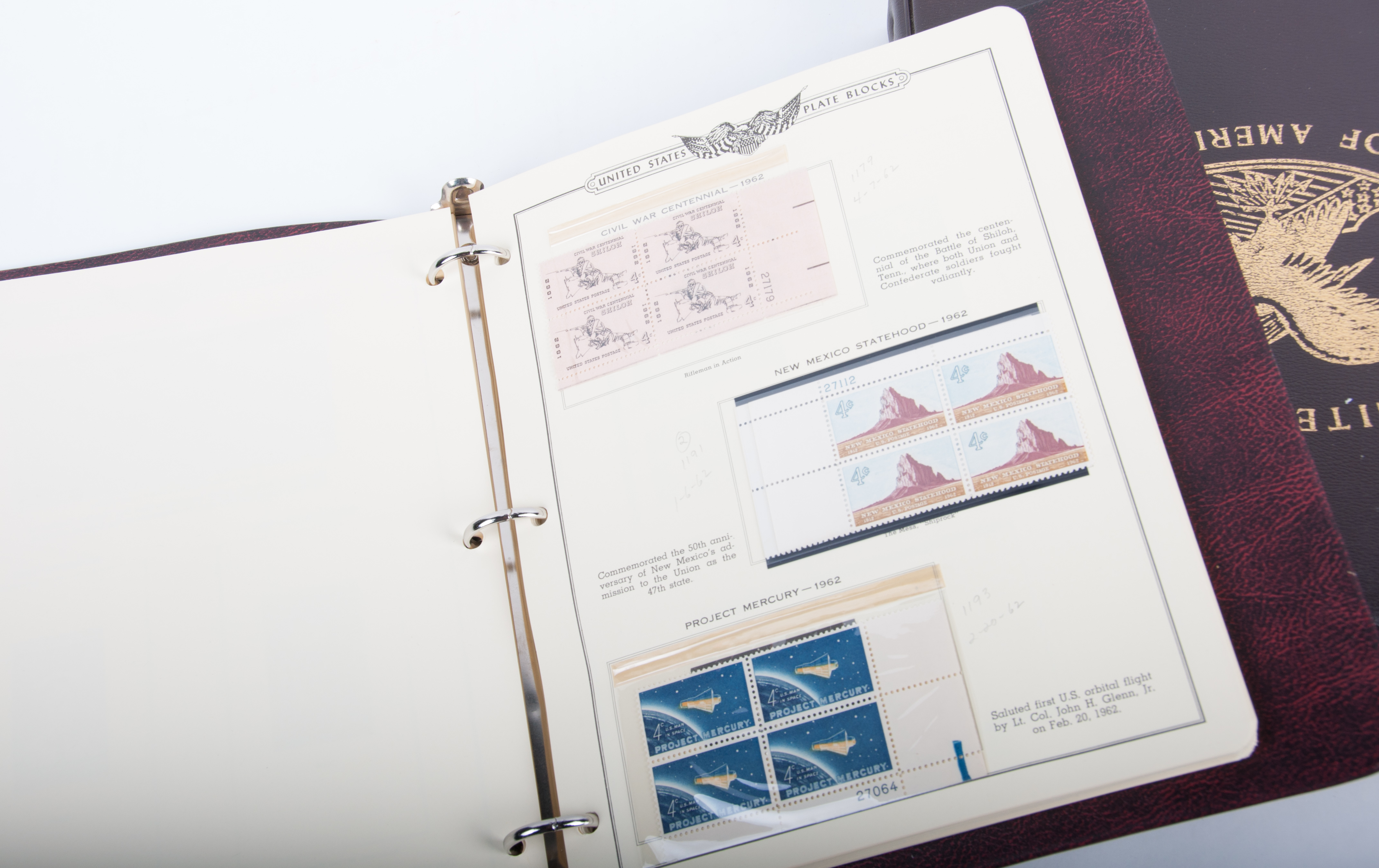 American Plate Block Albums by Minkus