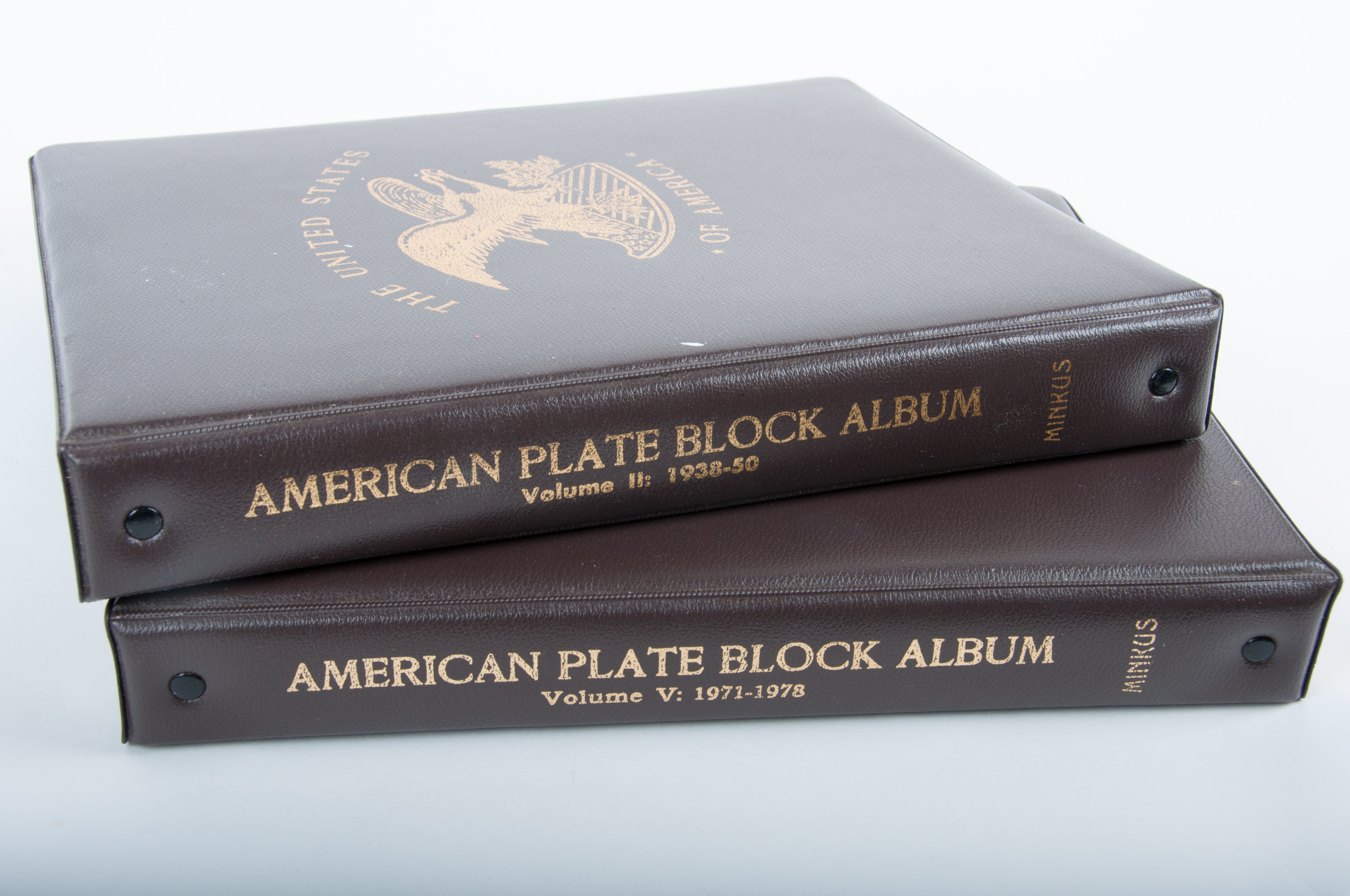 American Plate Block Albums by Minkus