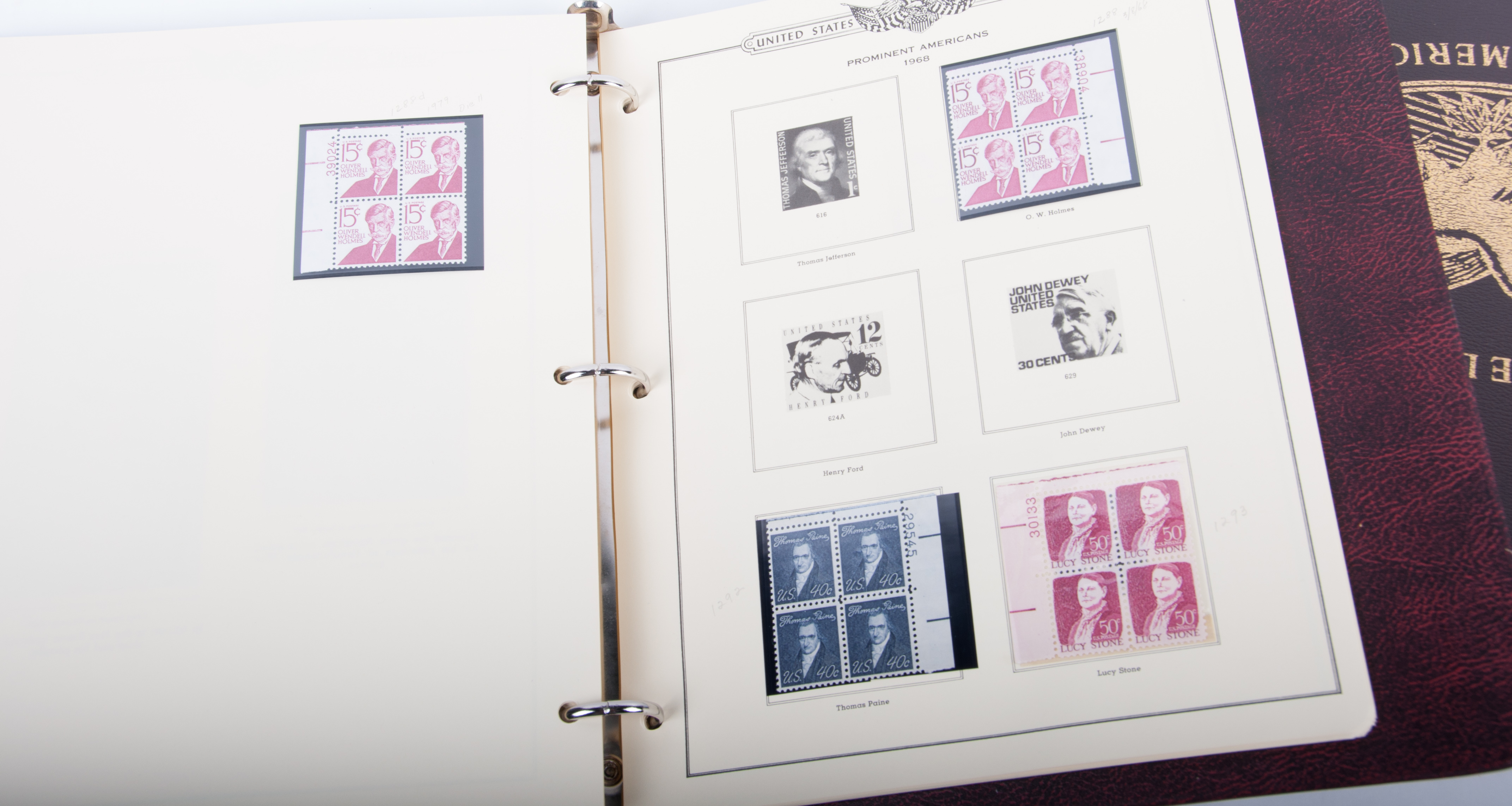 American Plate Block Albums by Minkus