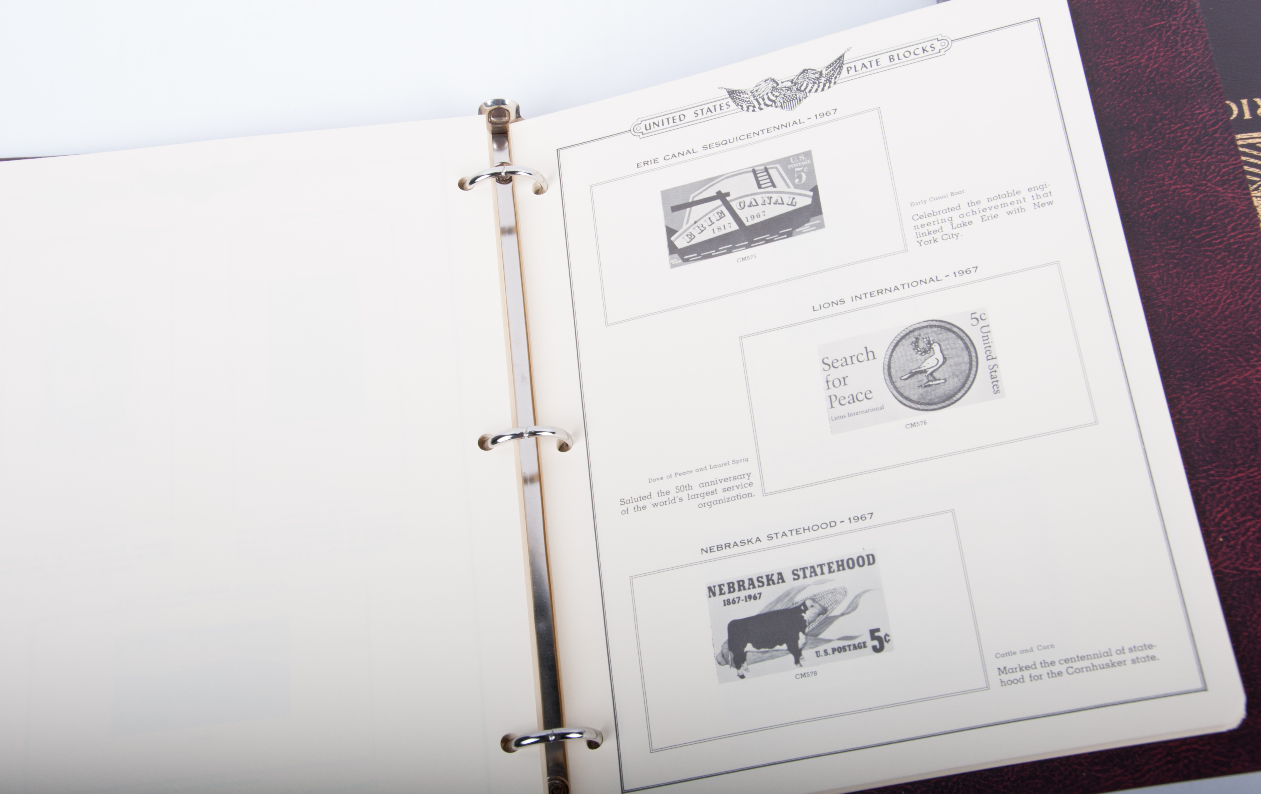 American Plate Block Albums by Minkus