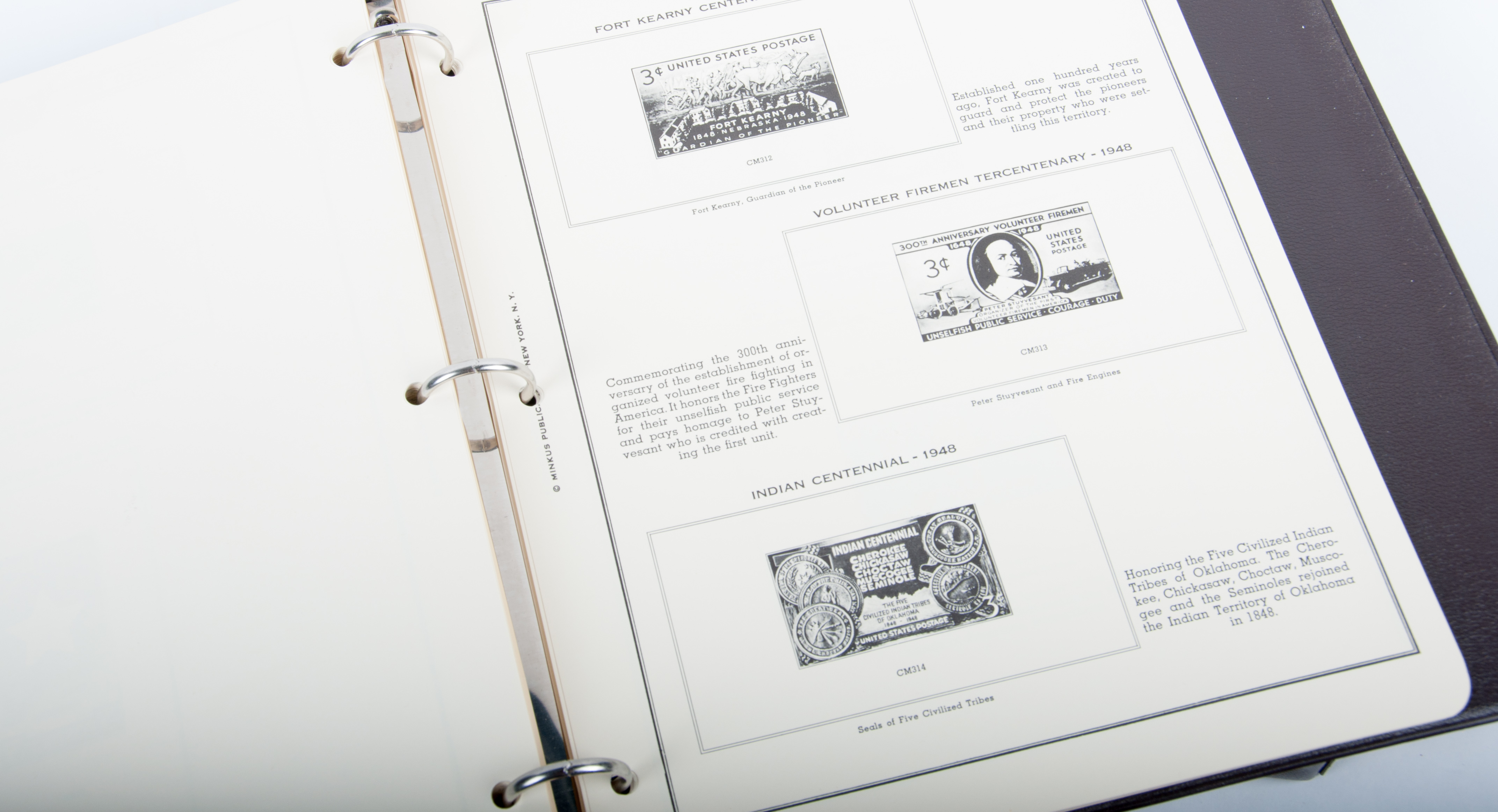 American Plate Block Albums by Minkus