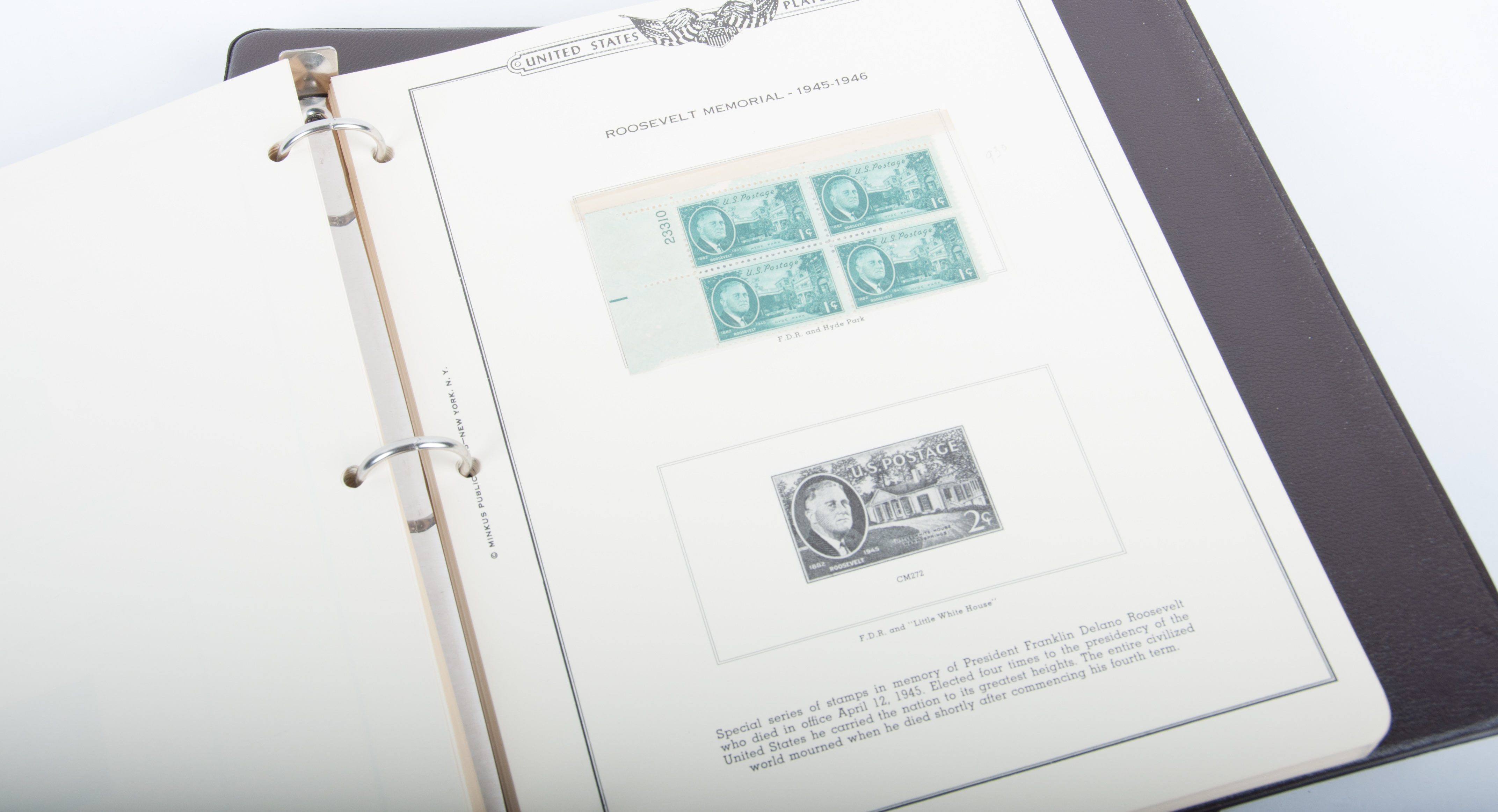 American Plate Block Albums by Minkus