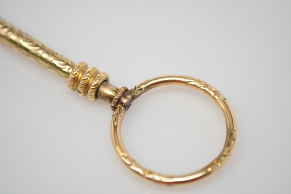Victorian Gold Filled Folding Lorgnette Glasses