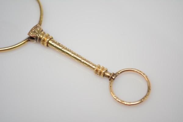 Victorian Gold Filled Folding Lorgnette Glasses
