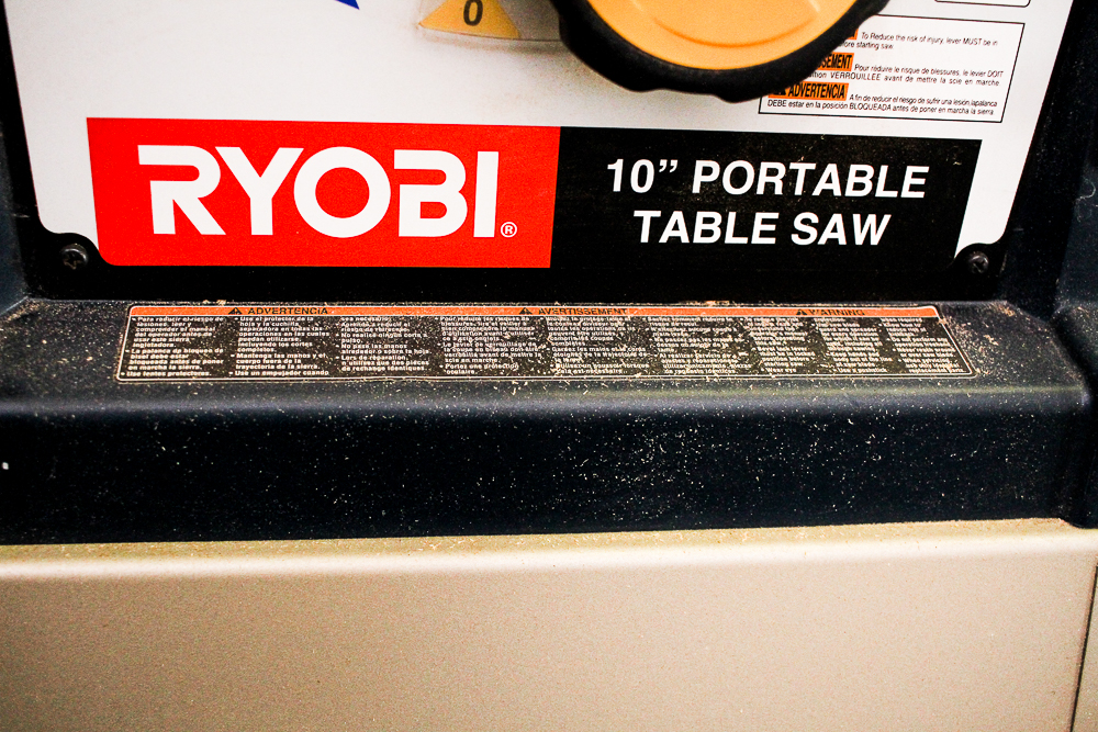 Ryobi 10" Portable Table Saw