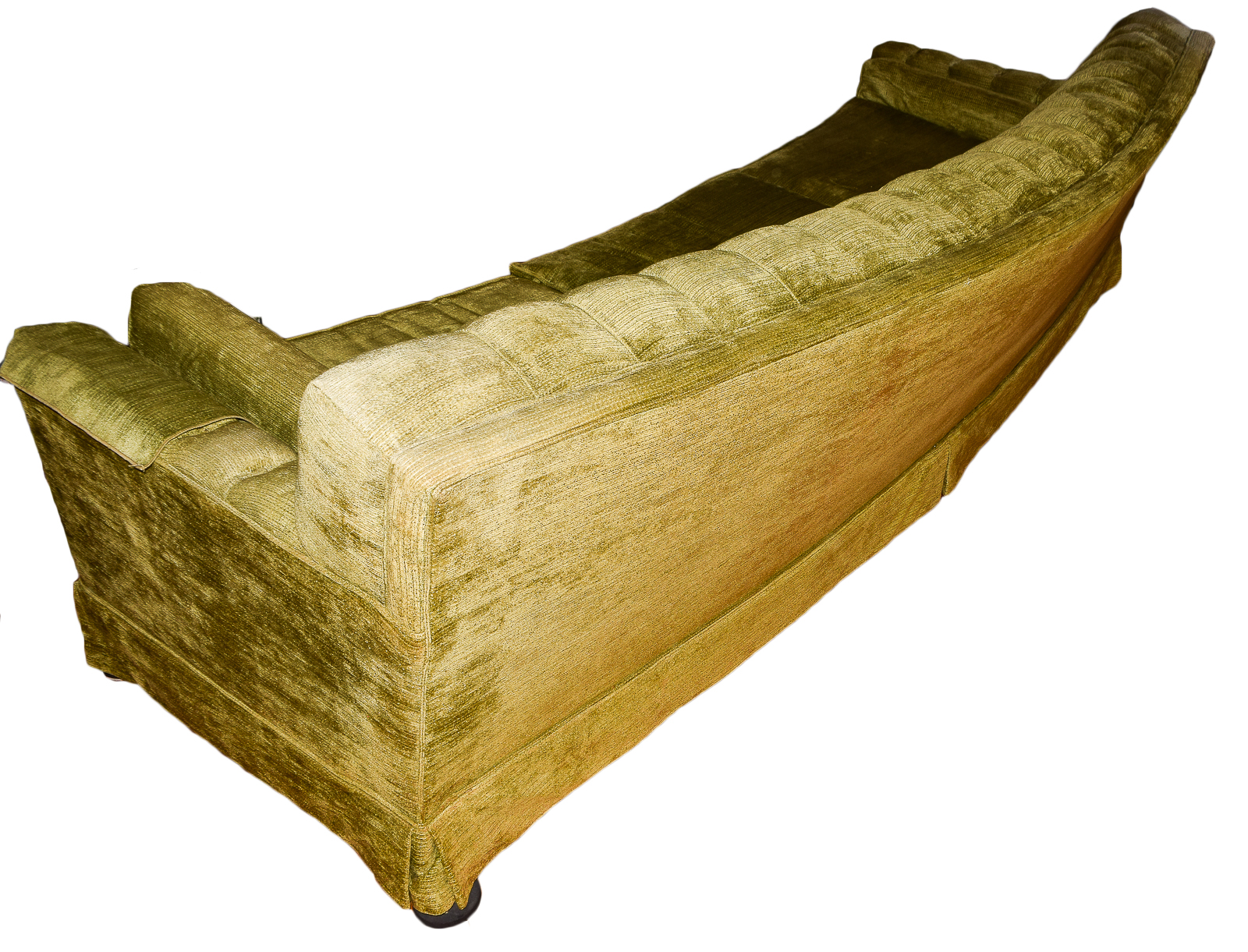 Vintage Green Chenille Couch by William Alan, Inc.