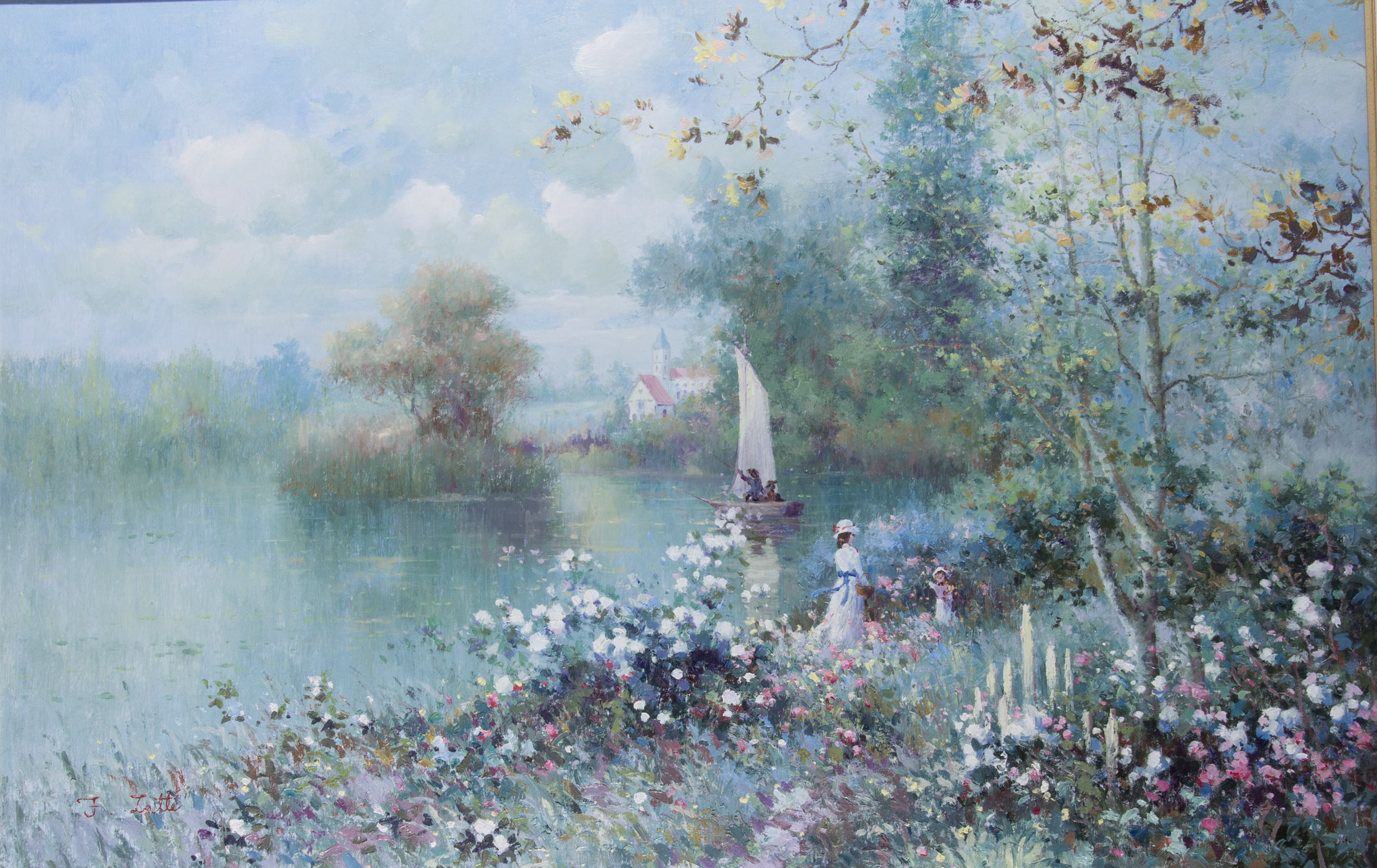 F. Lotte Original Oil on Canvas