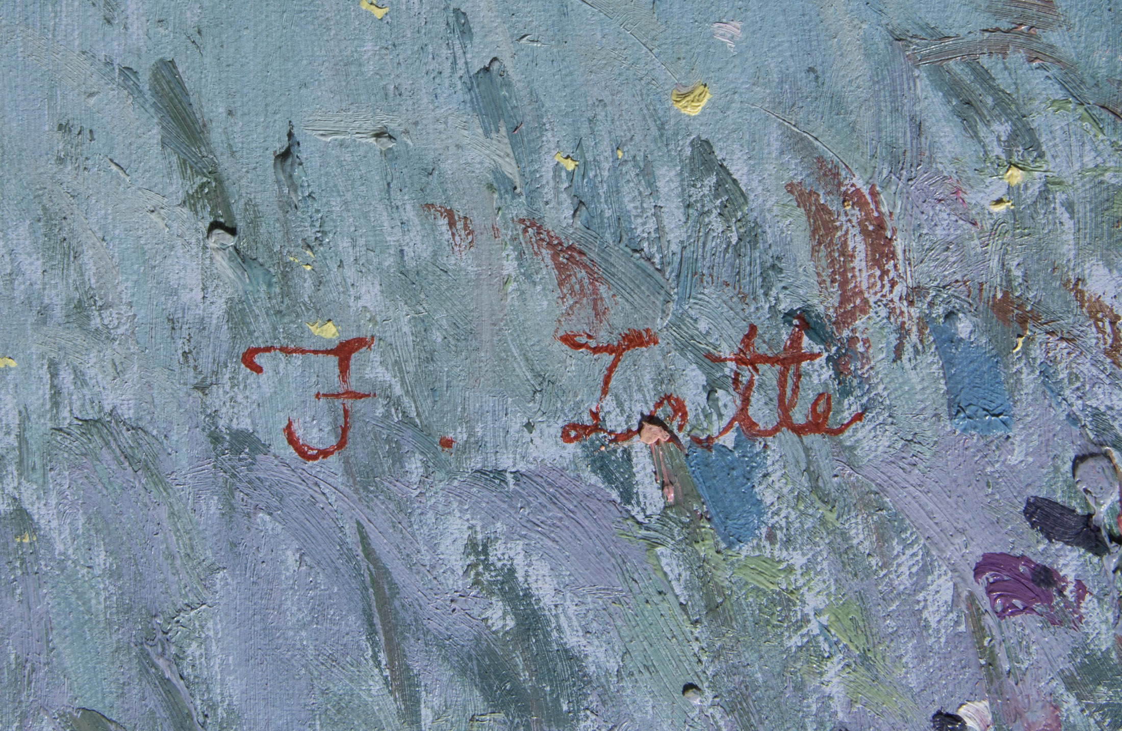 F. Lotte Original Oil on Canvas
