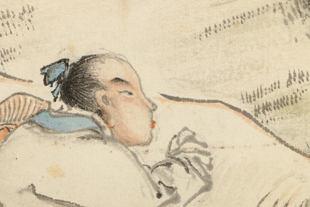 Qing Dynasty Painting of the Story of Yushun Plowing by Zhang Lingyun (张凌云)