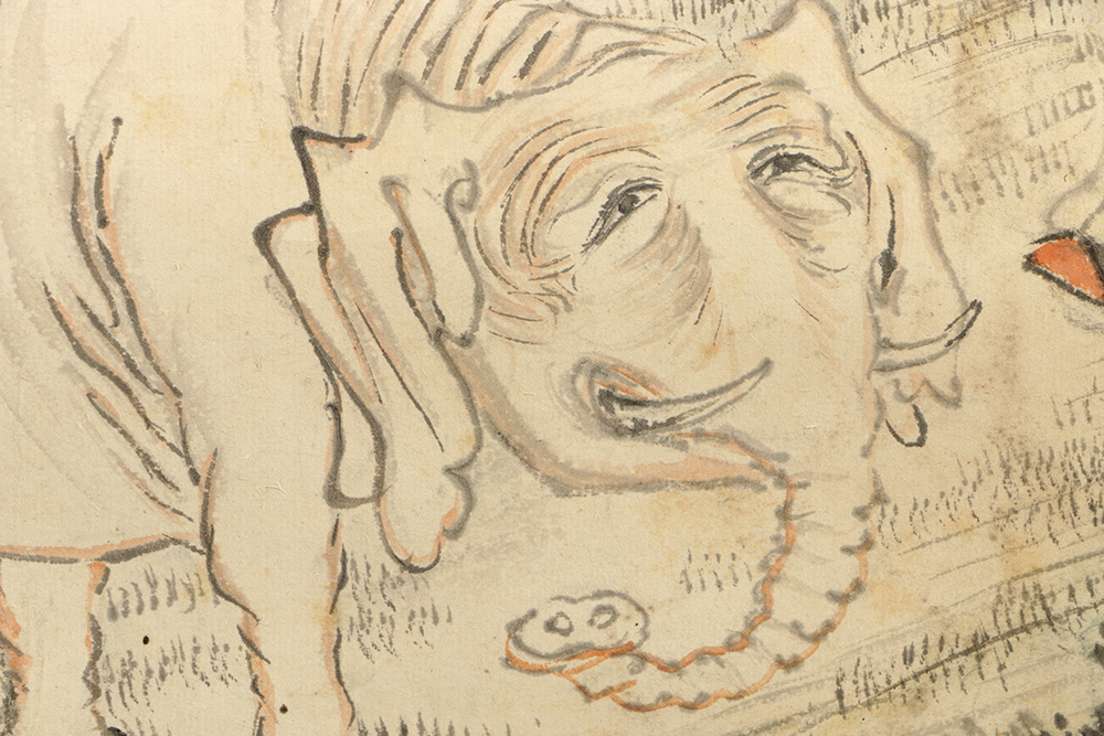 Qing Dynasty Painting of the Story of Yushun Plowing by Zhang Lingyun (张凌云)