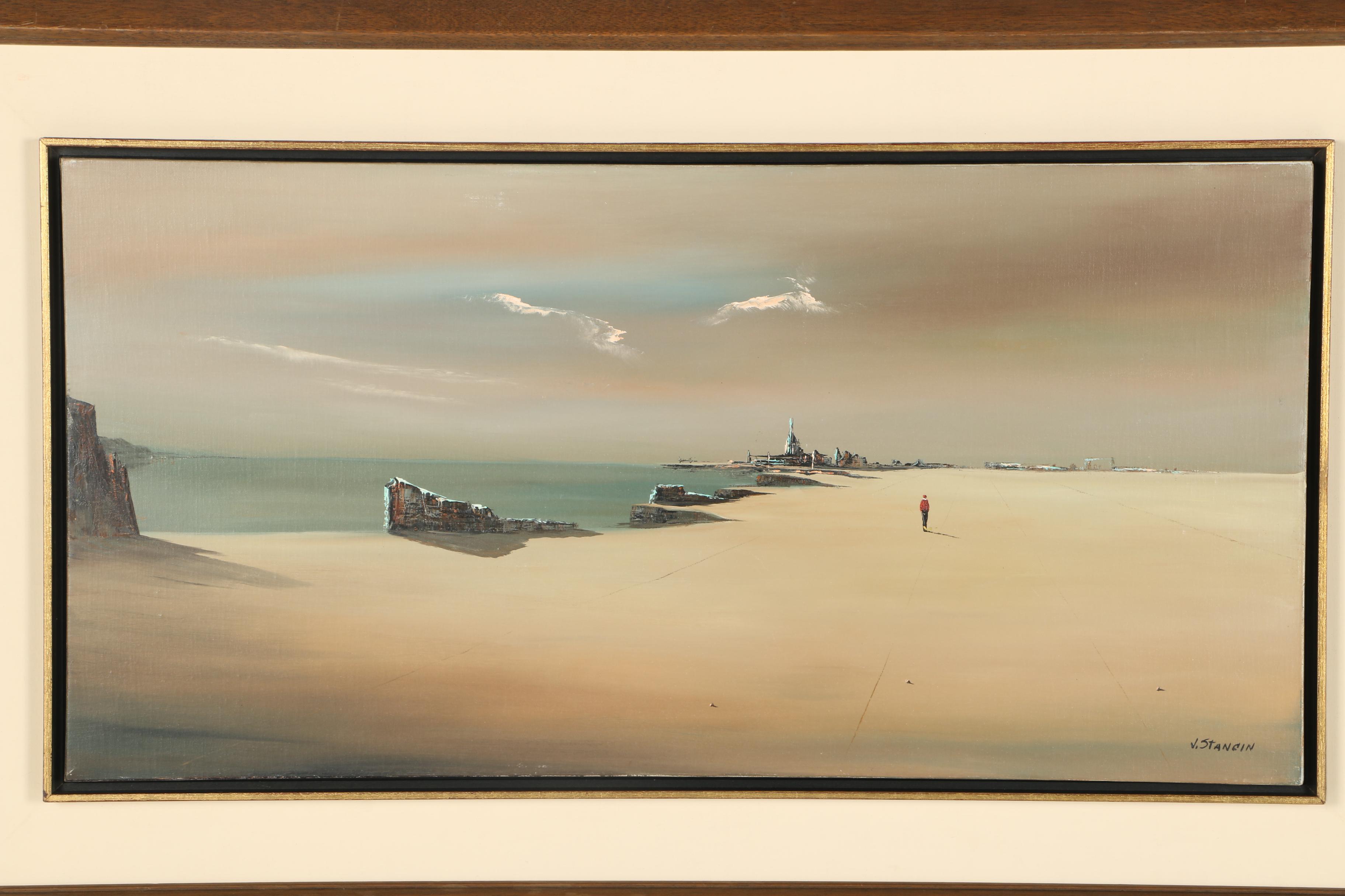 John Stancin Oil on Canvas Surrealist Painting