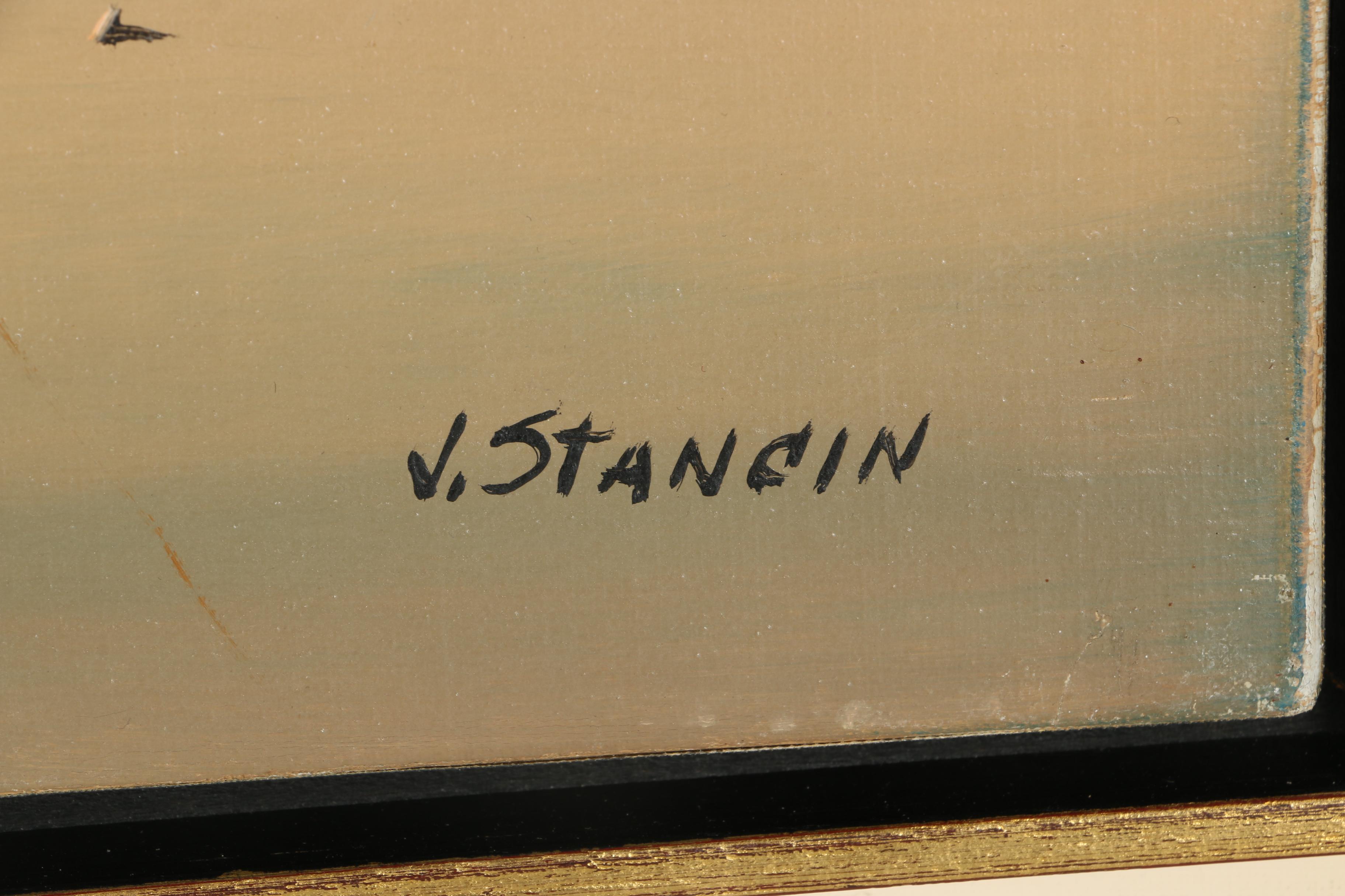 John Stancin Oil on Canvas Surrealist Painting