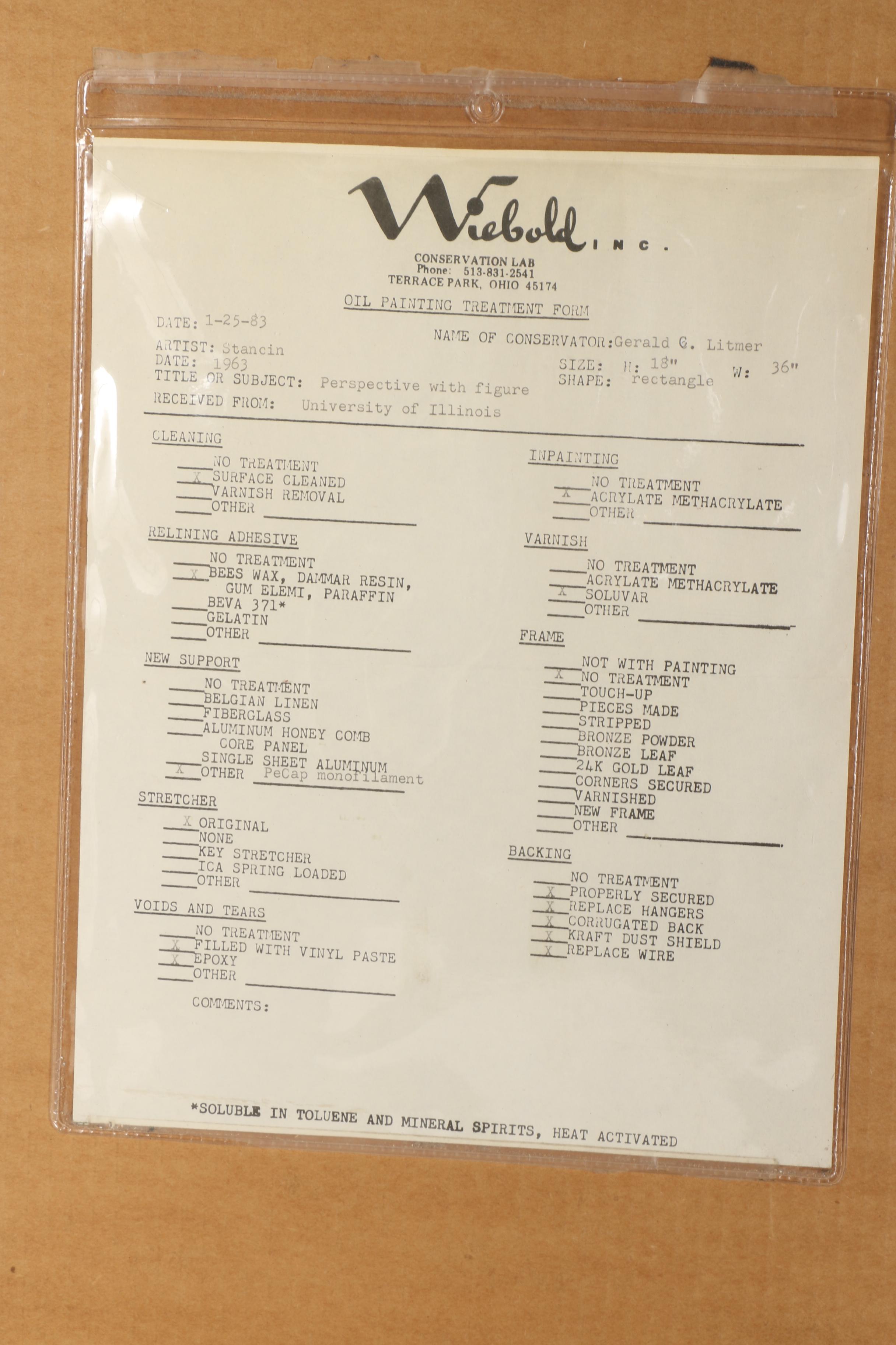 John Stancin Oil on Canvas Surrealist Painting