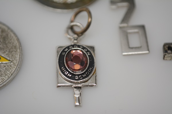 Sterling Silver Charm Bracelet and Ten Charms