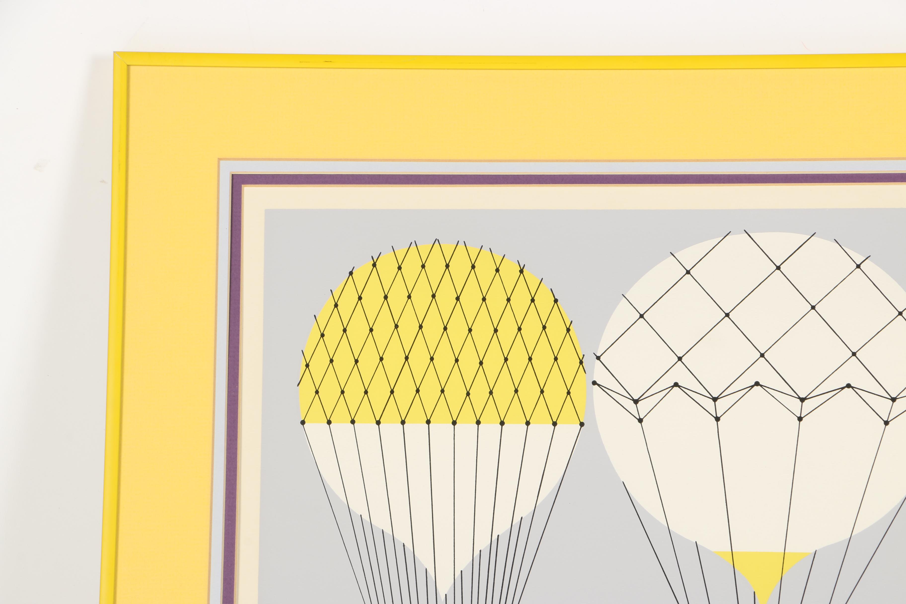 Edie Harper Limited Edition Serigraph "Up Up and Away"