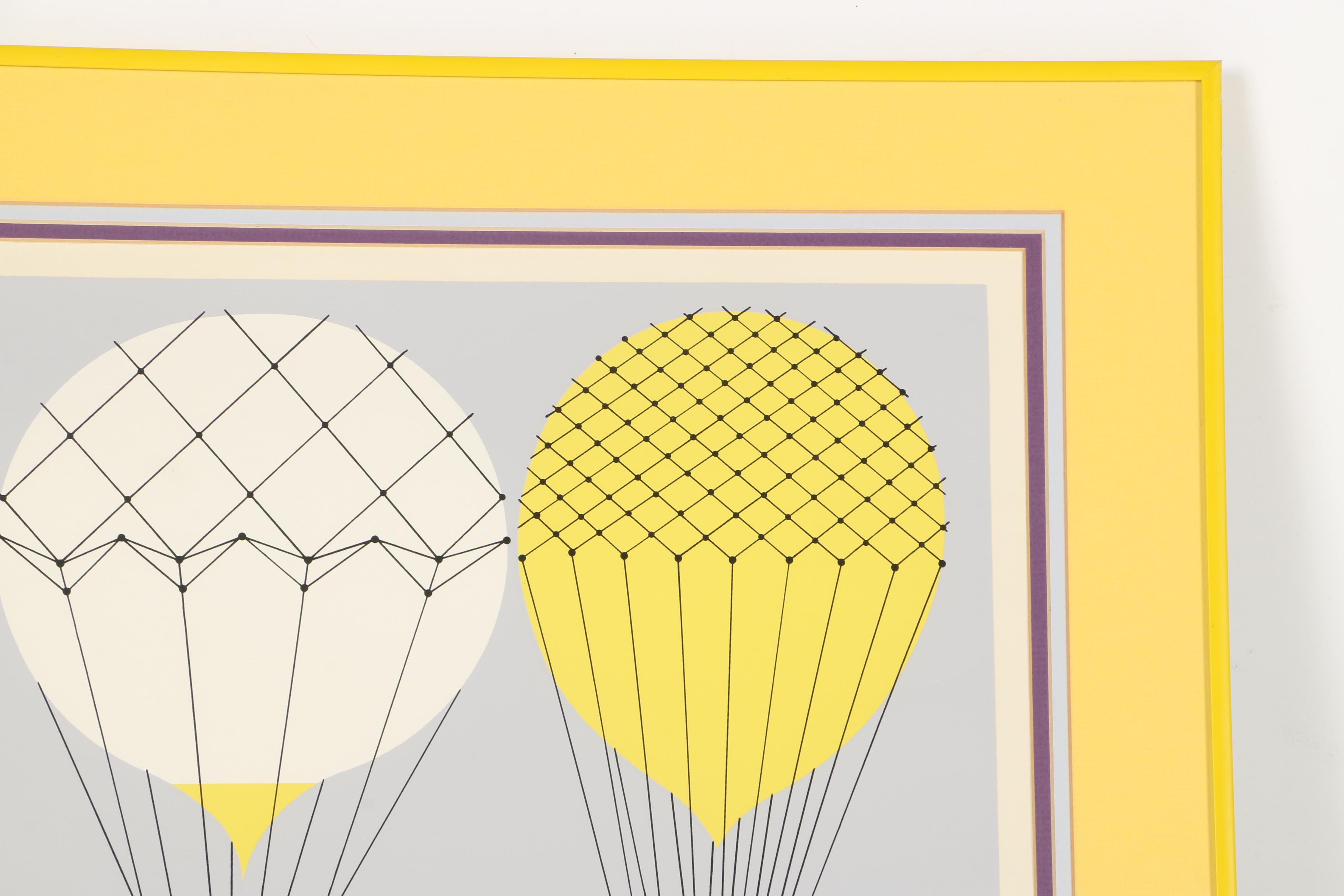 Edie Harper Limited Edition Serigraph "Up Up and Away"