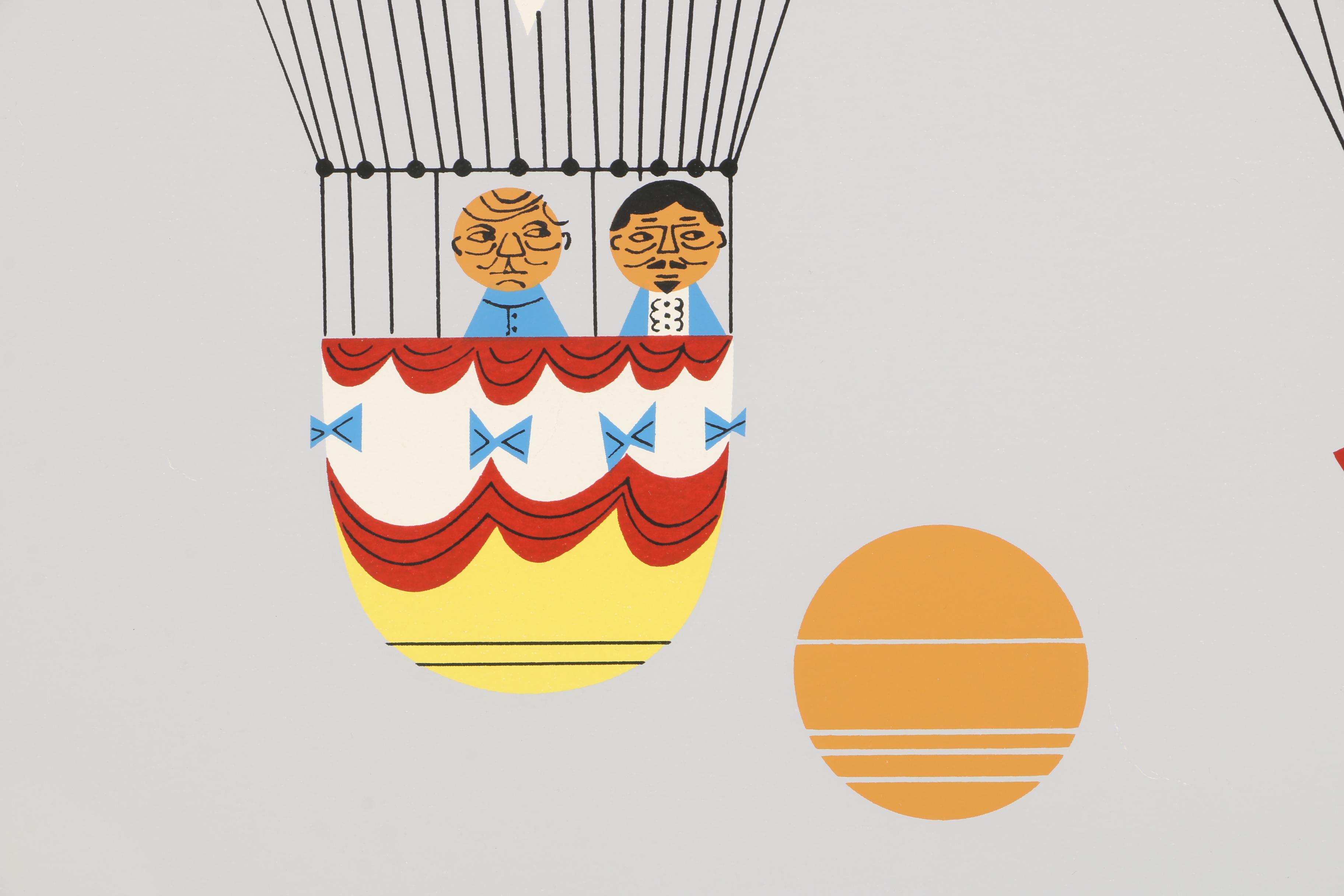 Edie Harper Limited Edition Serigraph "Up Up and Away"