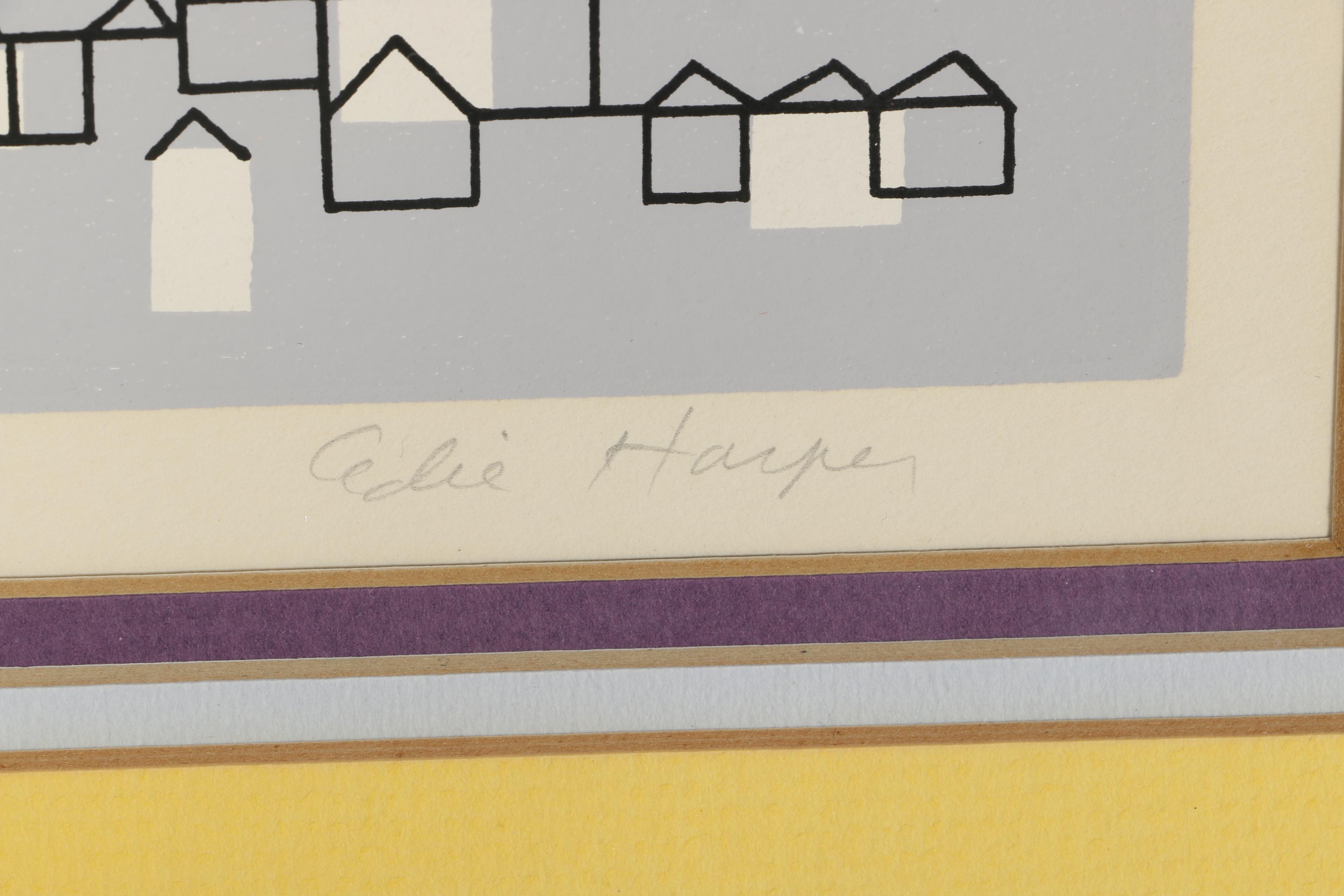 Edie Harper Limited Edition Serigraph "Up Up and Away"