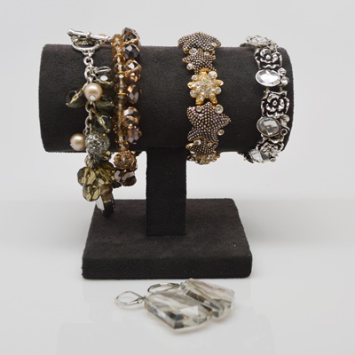 Watch Bracelet, Dangle Pierced Earrings and Other Fashion Bracelets