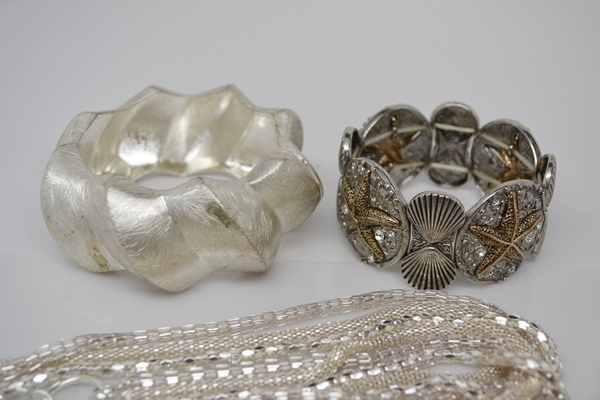 Silver Tone Bracelet and Necklace Collection