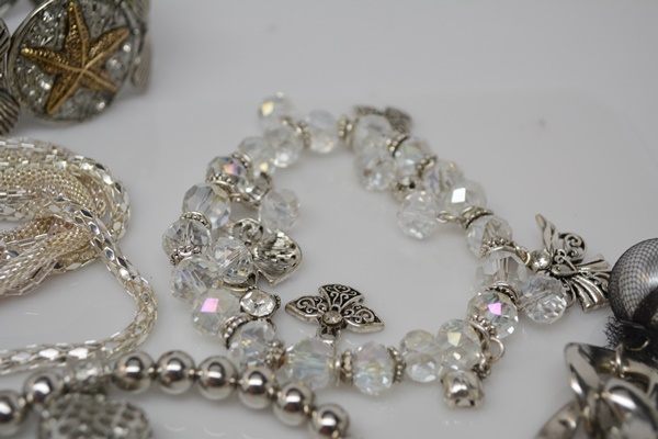 Silver Tone Bracelet and Necklace Collection