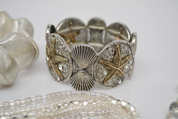 Silver Tone Bracelet and Necklace Collection