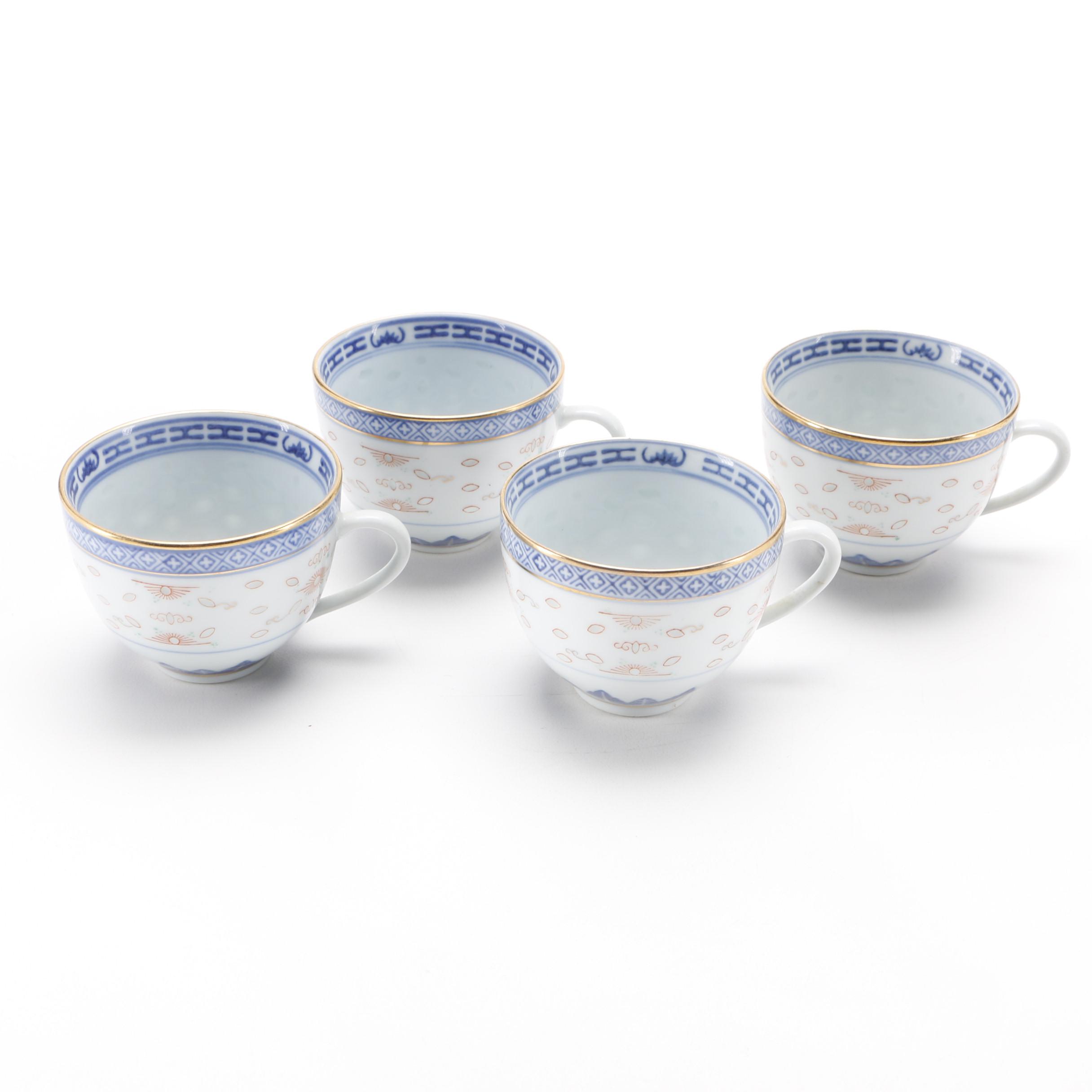 Chinese Hand-Painted Porcelain Tea Set