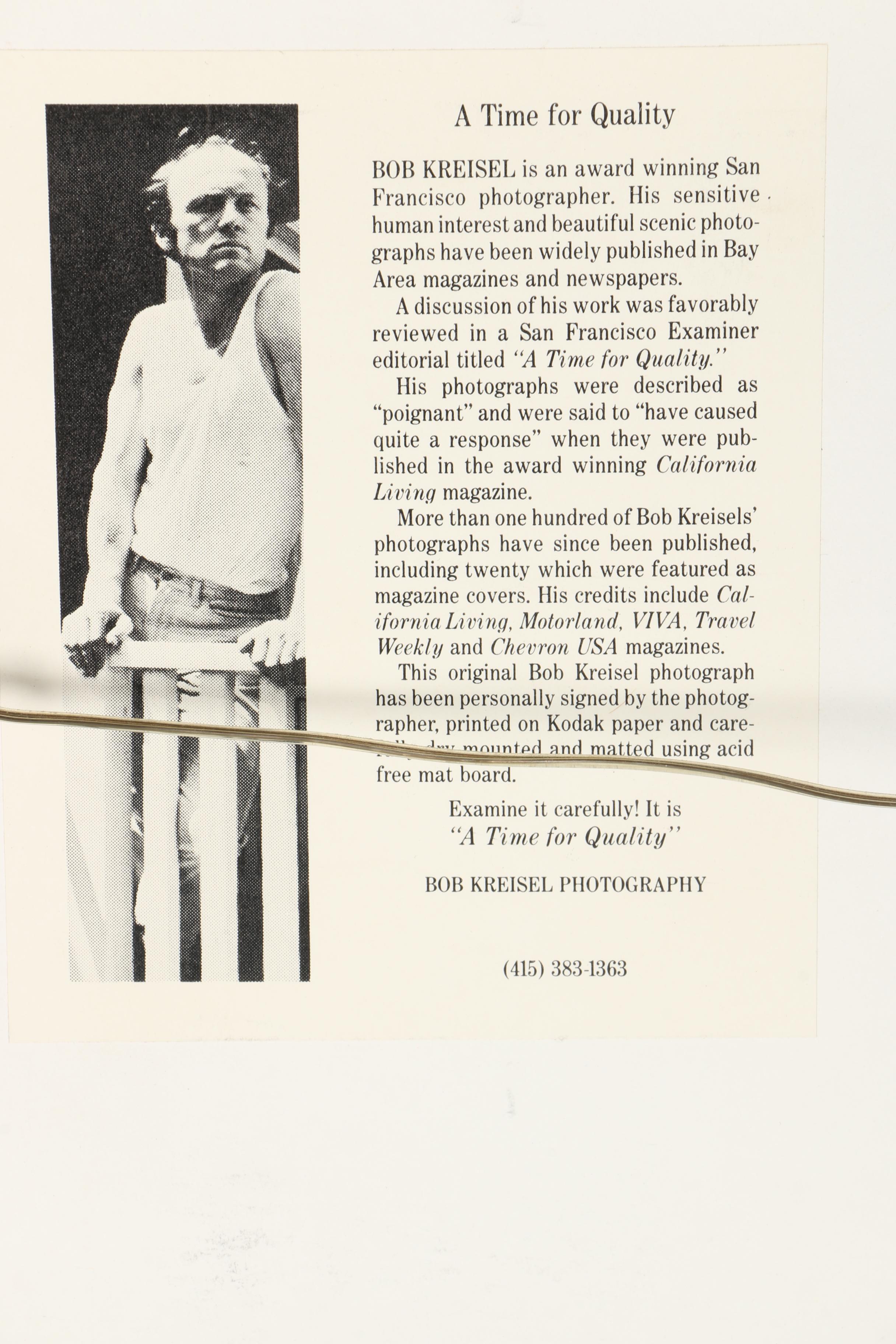 Bob Kreisel Photograph "Golden Gate Fog, San Francisco"