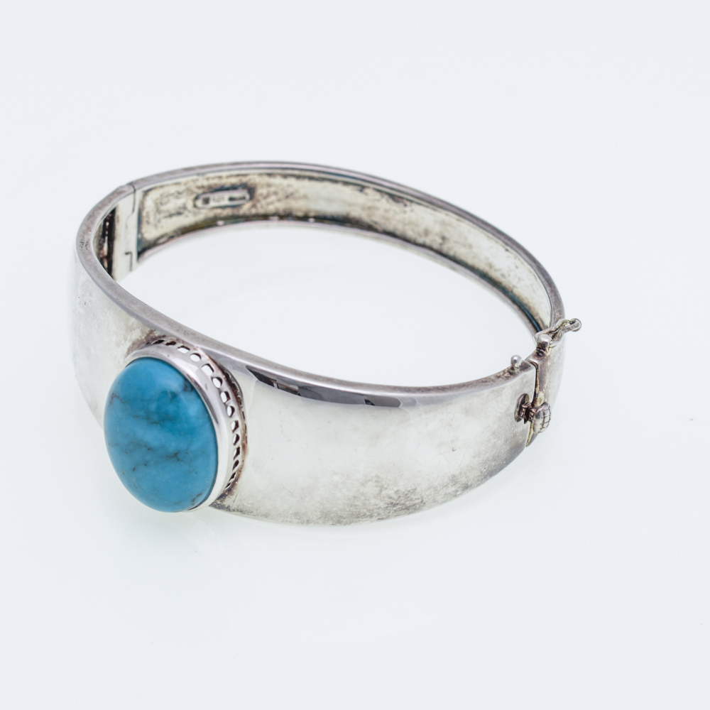 Sterling Silver Turquoise Bangle