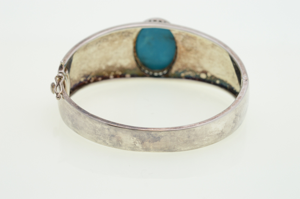 Sterling Silver Turquoise Bangle