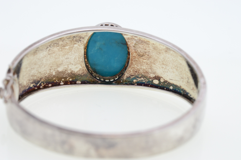 Sterling Silver Turquoise Bangle