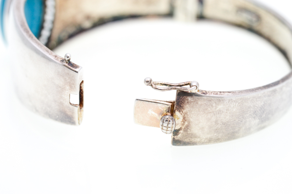 Sterling Silver Turquoise Bangle