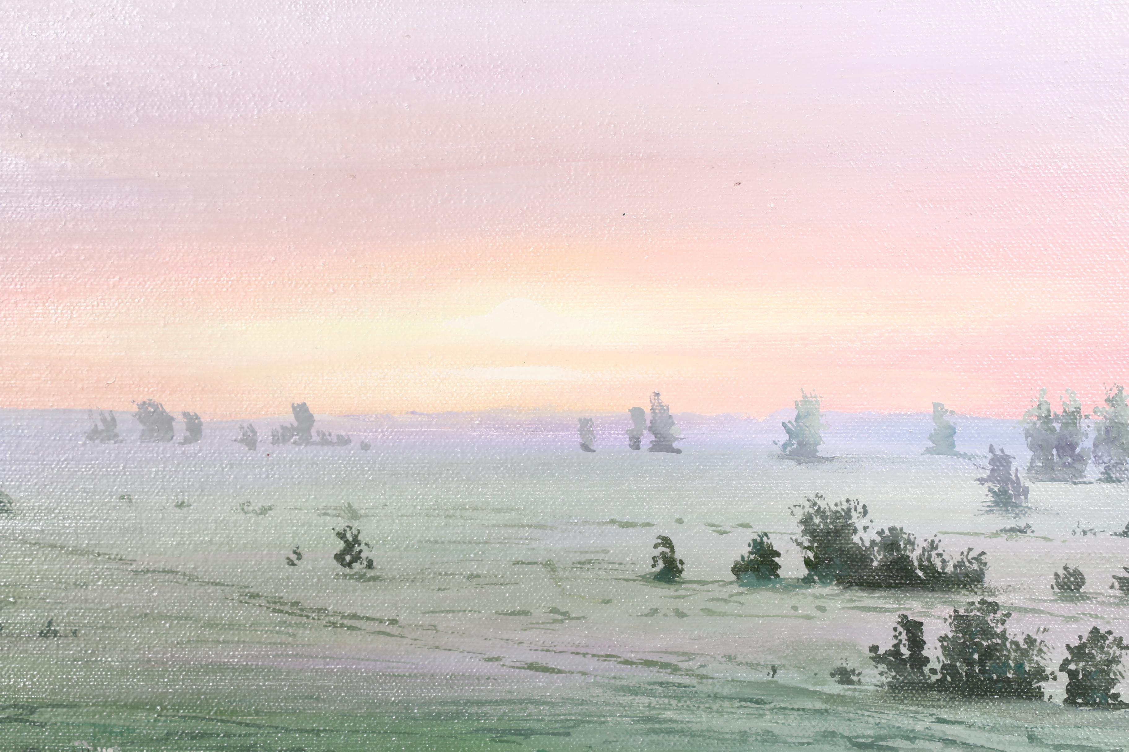 Yevgeny Khrykin Oil on Canvas "Beginning of Day"