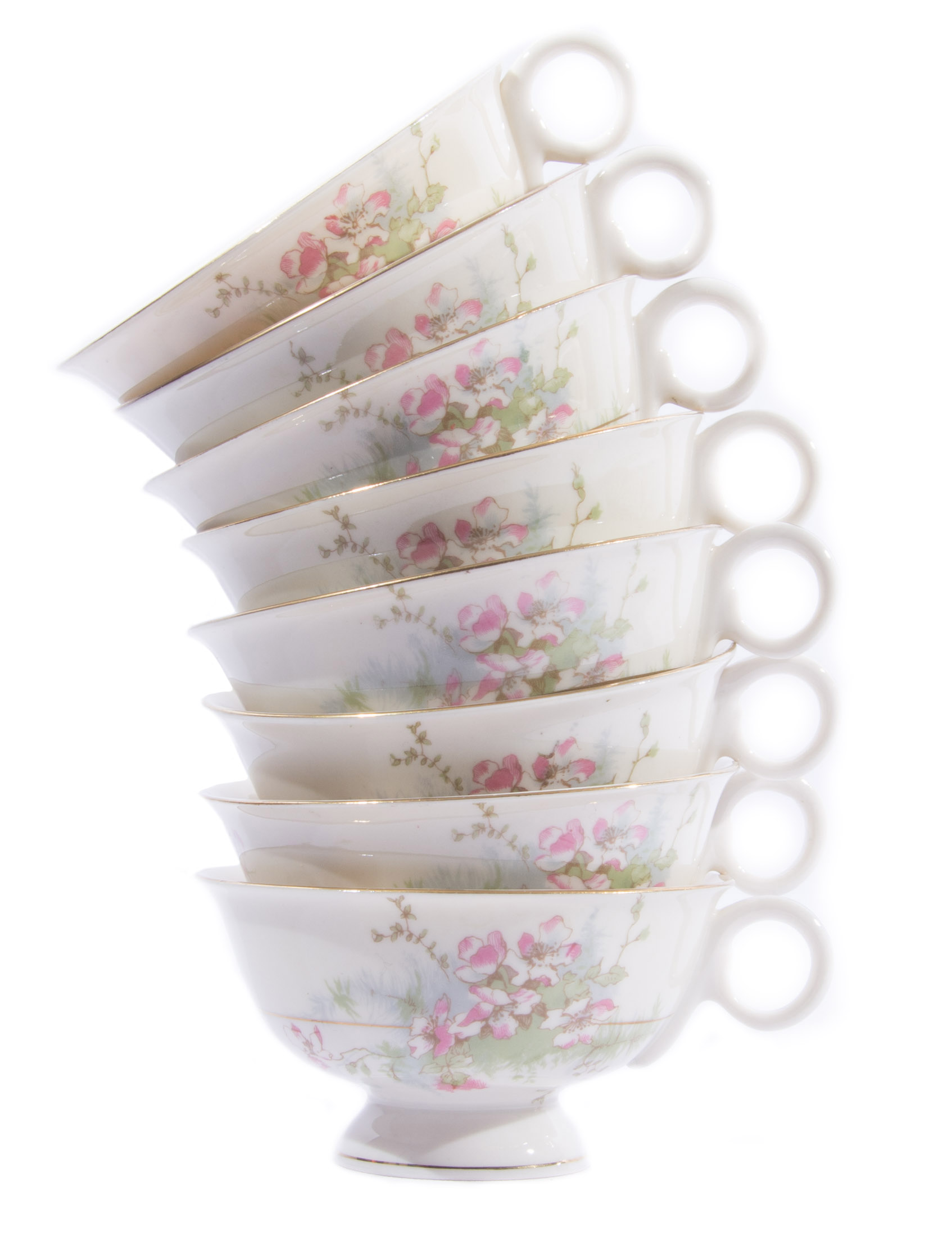 Set of Haviland China in "Apple Blossom" Pattern