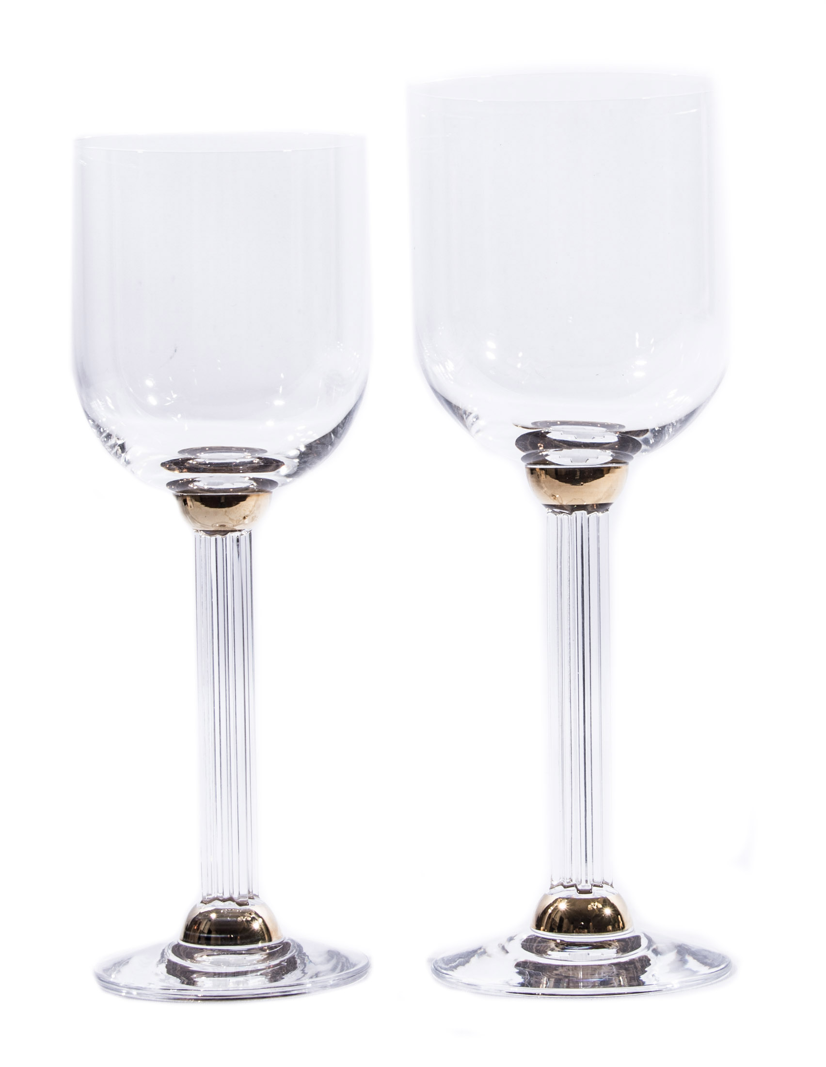 Christian Dior "Gaudron" Crystal Wine Glasses