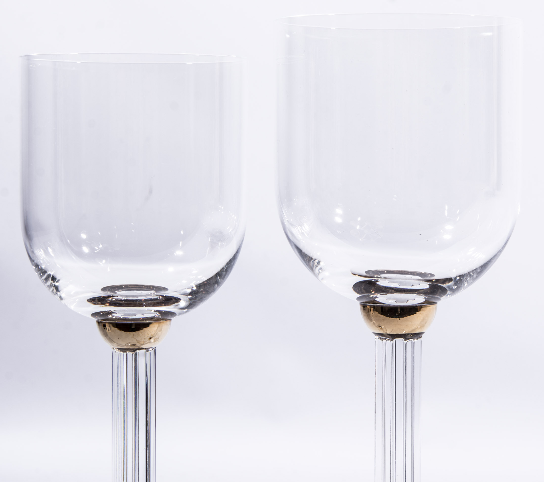 Christian Dior "Gaudron" Crystal Wine Glasses
