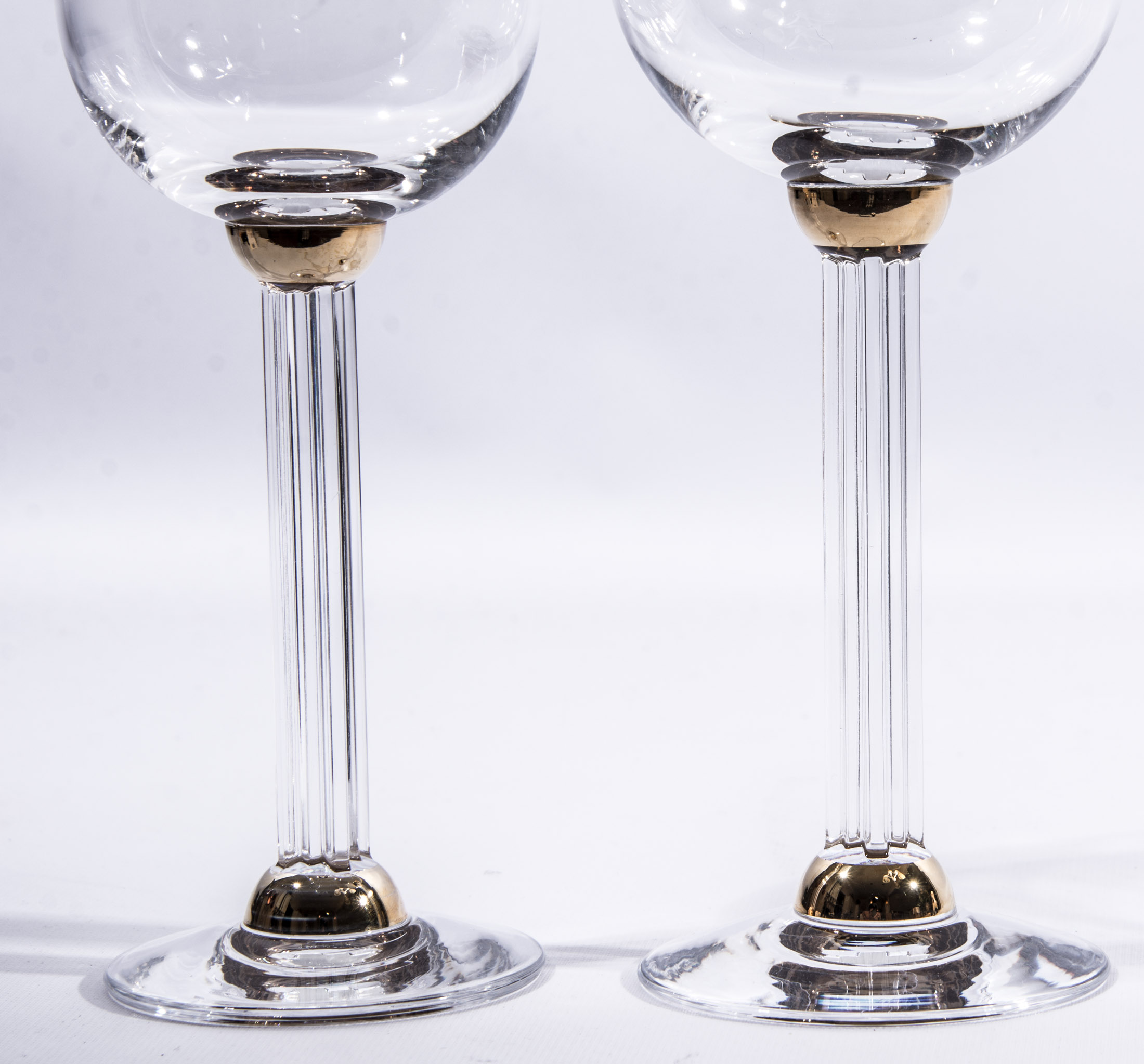 Christian Dior "Gaudron" Crystal Wine Glasses