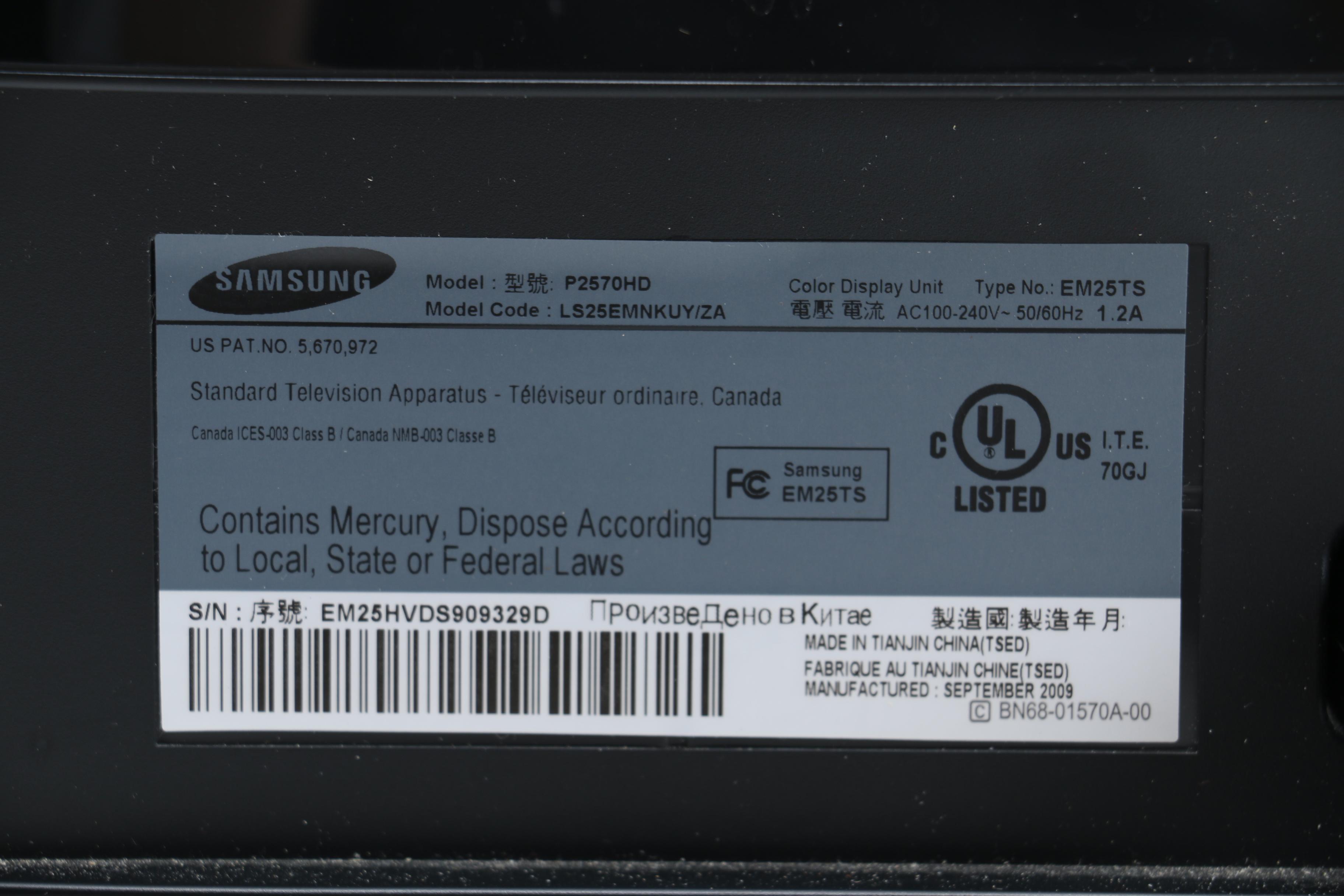 Samsung "SyncMaster" Computer Monitor