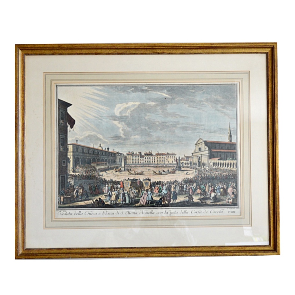 Antique Giuseppe Zocchi Engraving