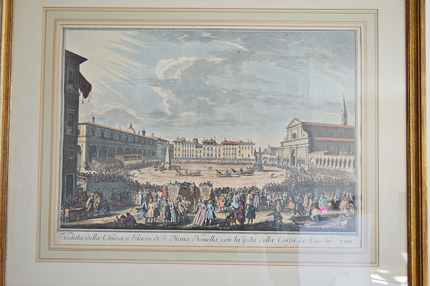 Antique Giuseppe Zocchi Engraving