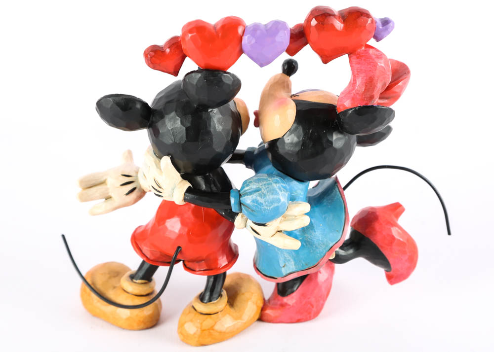 DIsney Figurines of Mickey and Minnie in Love