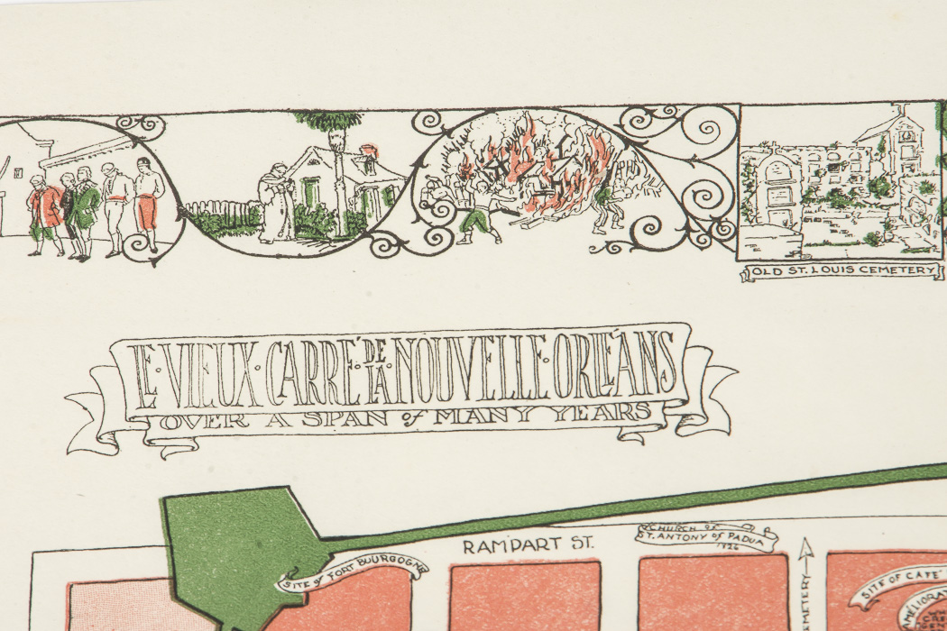 Vintage Map of New Orleans in 1928